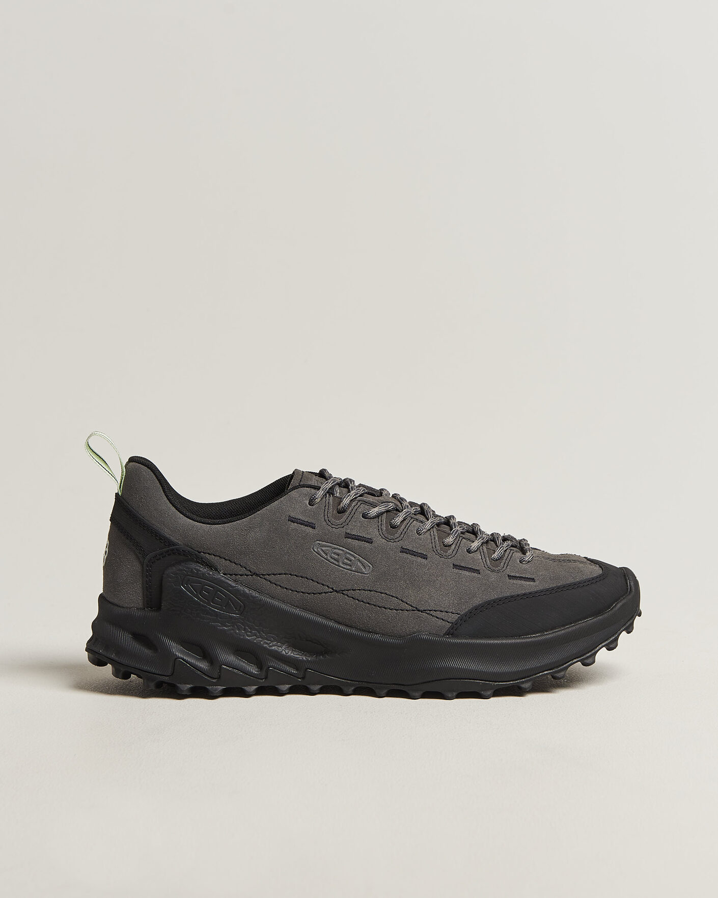 Hombres | Zapatillas de trail | KEEN | Jasper Zionic Leather Sneaker Steel Grey