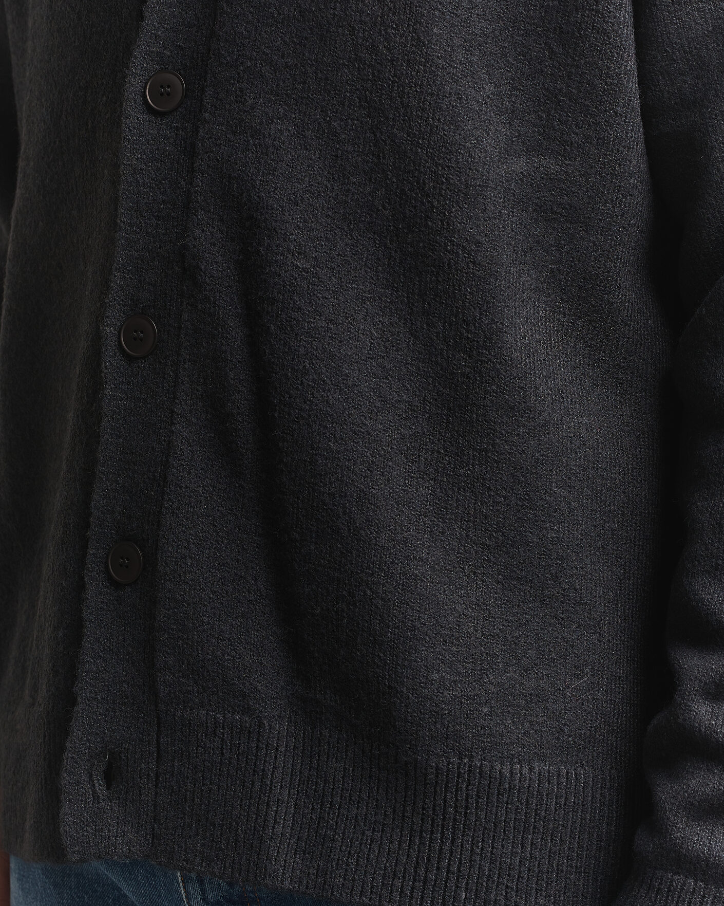 Hombres | Jerséis y prendas de punto | KnowledgeCotton Apparel | Knitted Cardigan Black