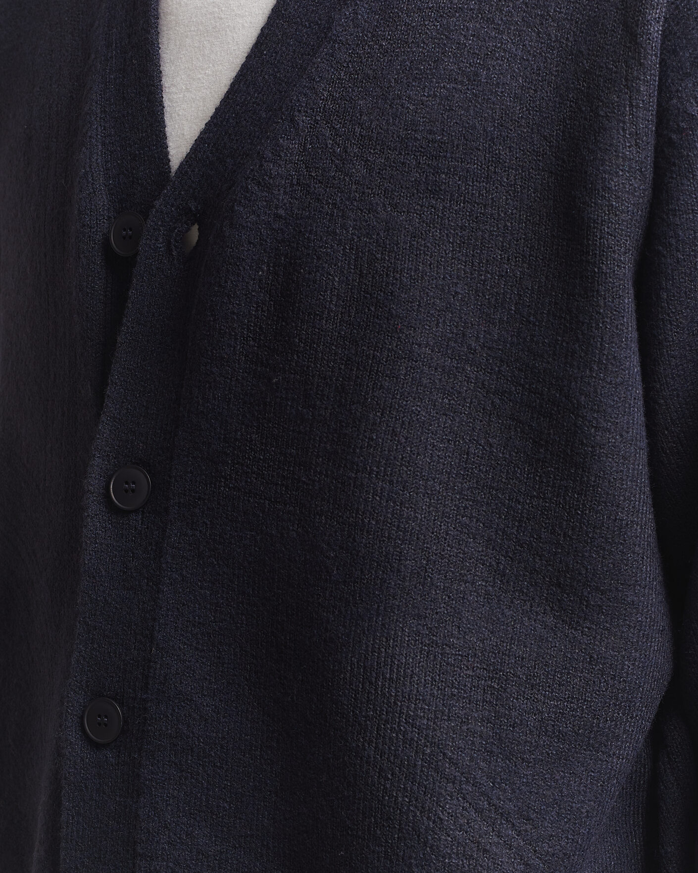 Hombres | Jerséis y prendas de punto | KnowledgeCotton Apparel | Knitted Cardigan Night Sky