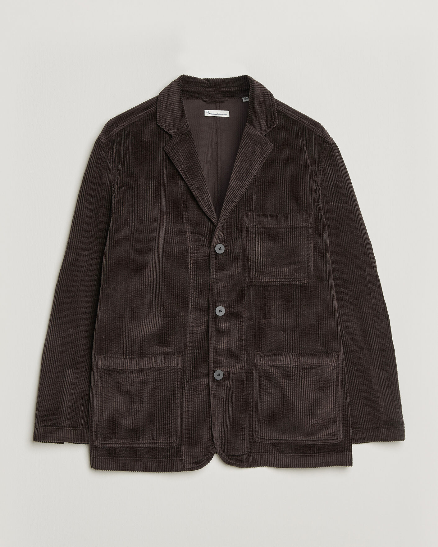 Hombres | Blazers | KnowledgeCotton Apparel | Cotton Corduroy Blazer Chocolate