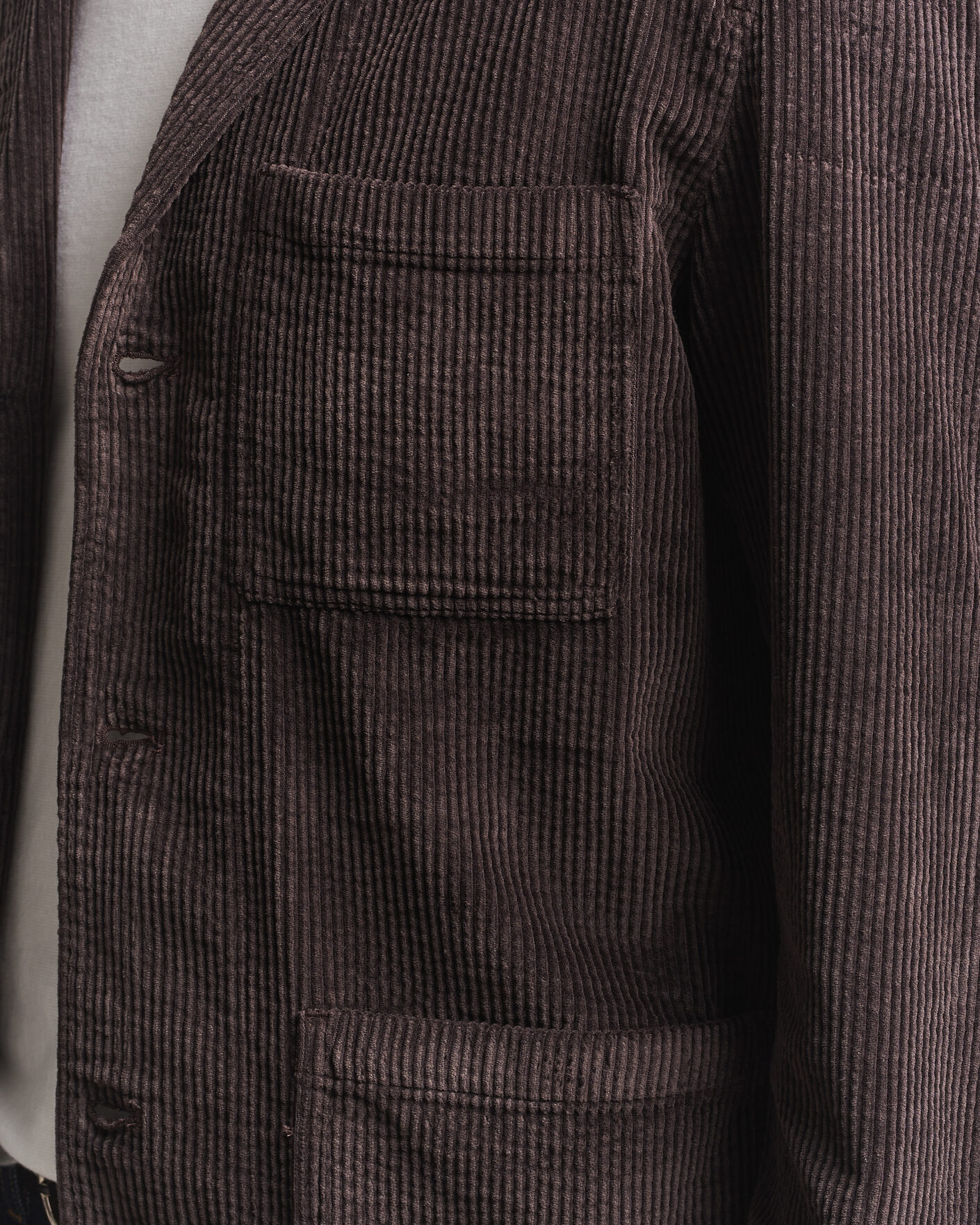 Hombres | Blazers | KnowledgeCotton Apparel | Cotton Corduroy Blazer Chocolate