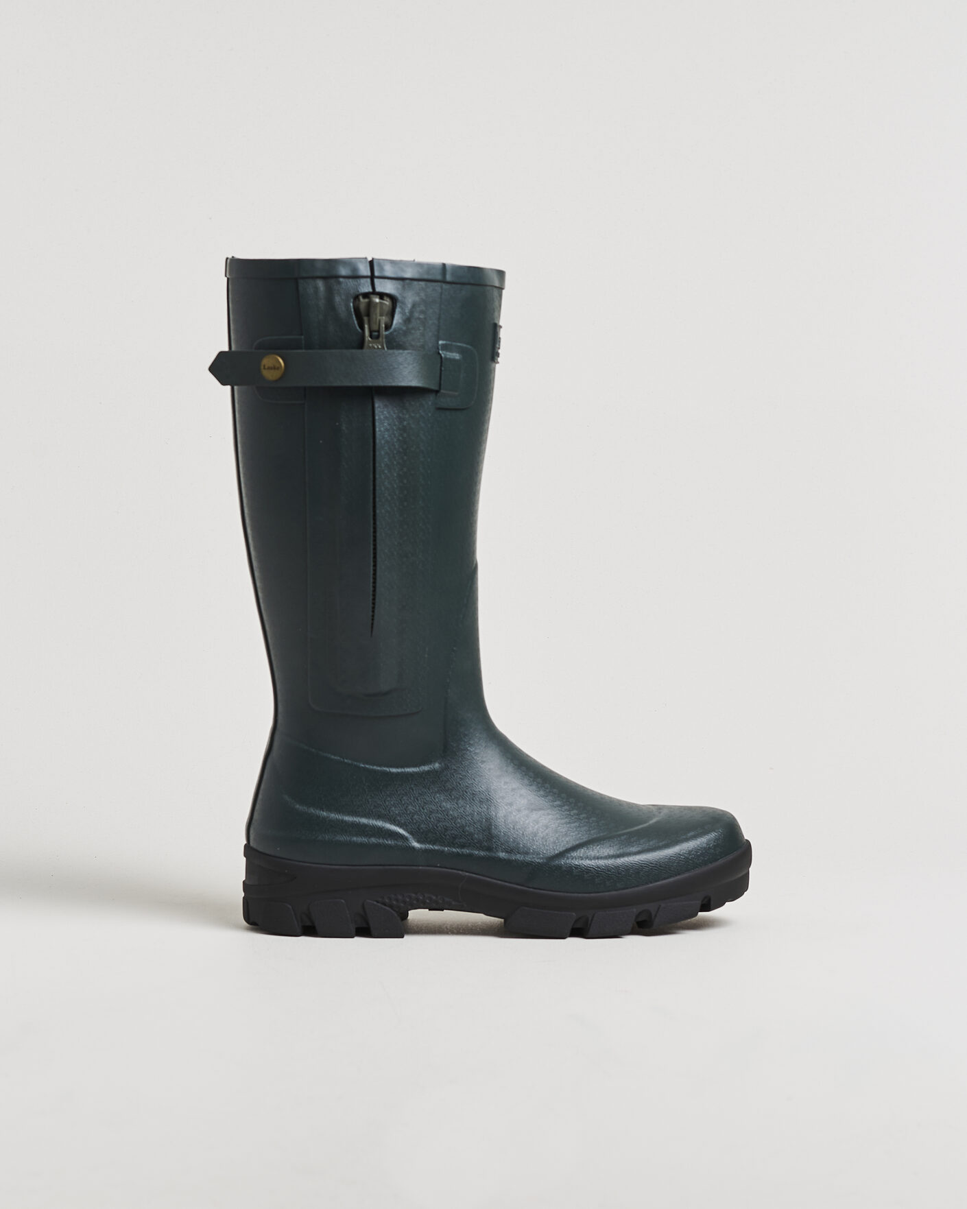 Hombres | Sobrecubiertas | Loake 1880 | Wellington Rain Boot Dark Green