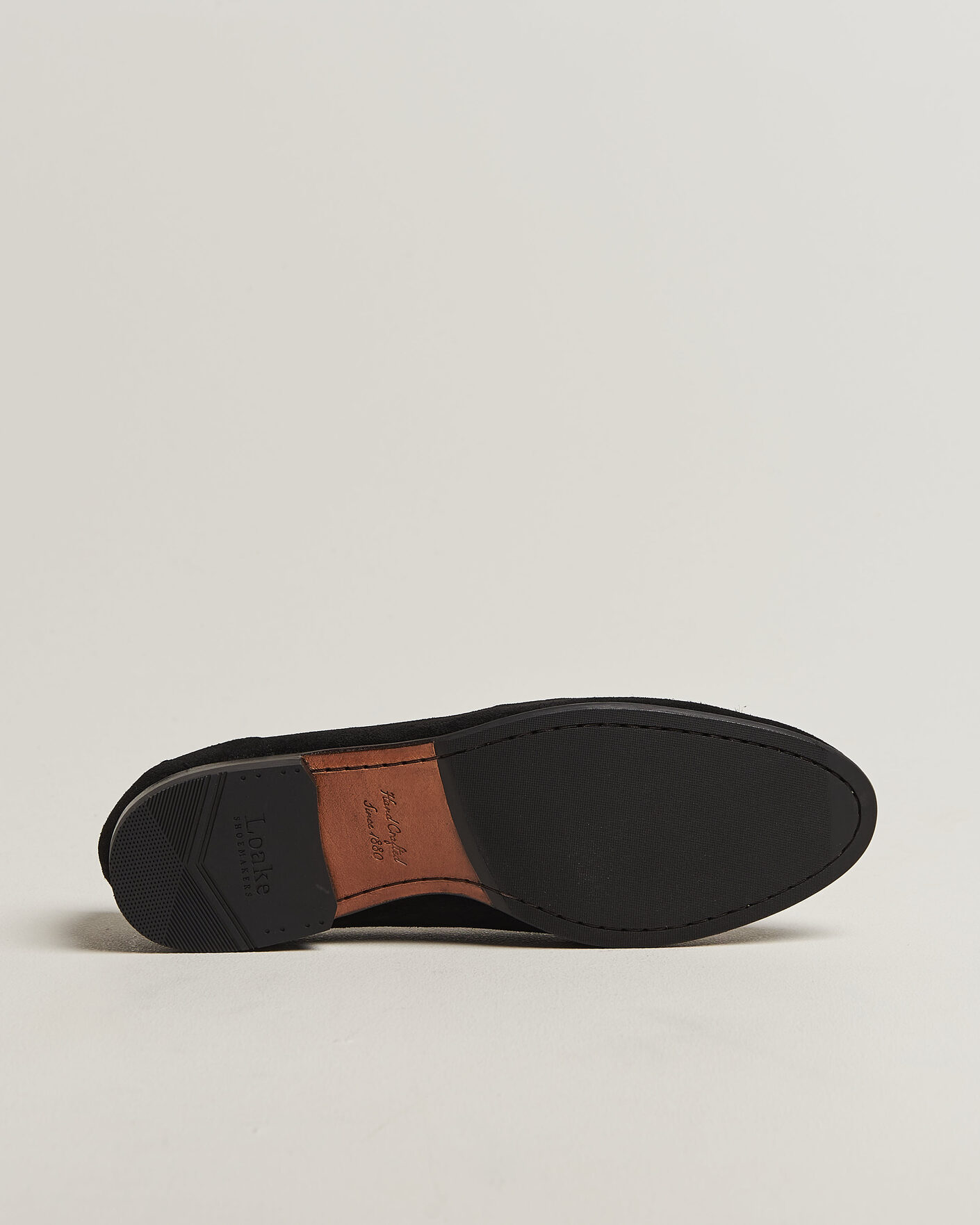 Hombres | Mocasines | Loake 1880 | Belgrave Black Suede Belgian Loafer Black