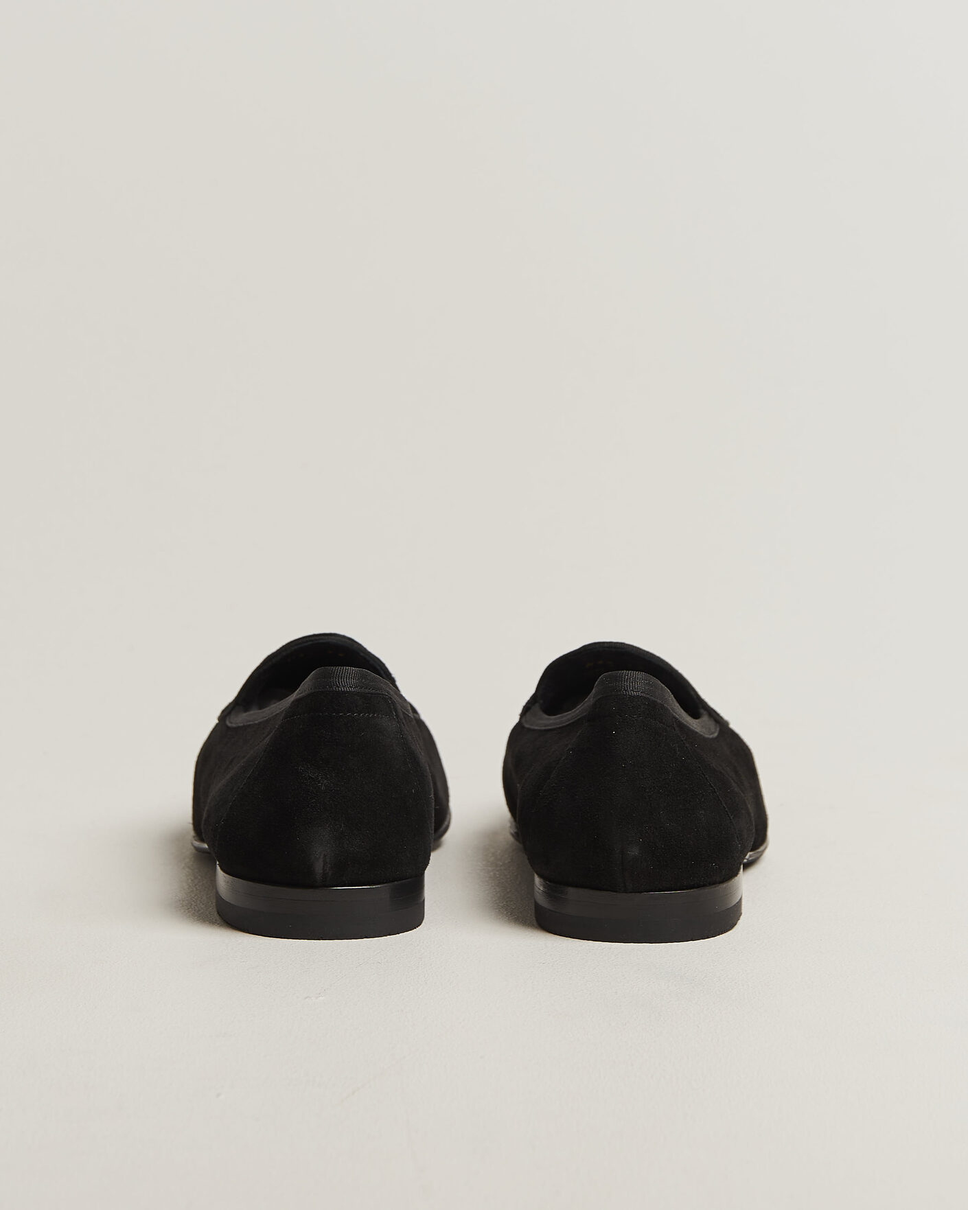 Hombres | Mocasines | Loake 1880 | Belgrave Black Suede Belgian Loafer Black