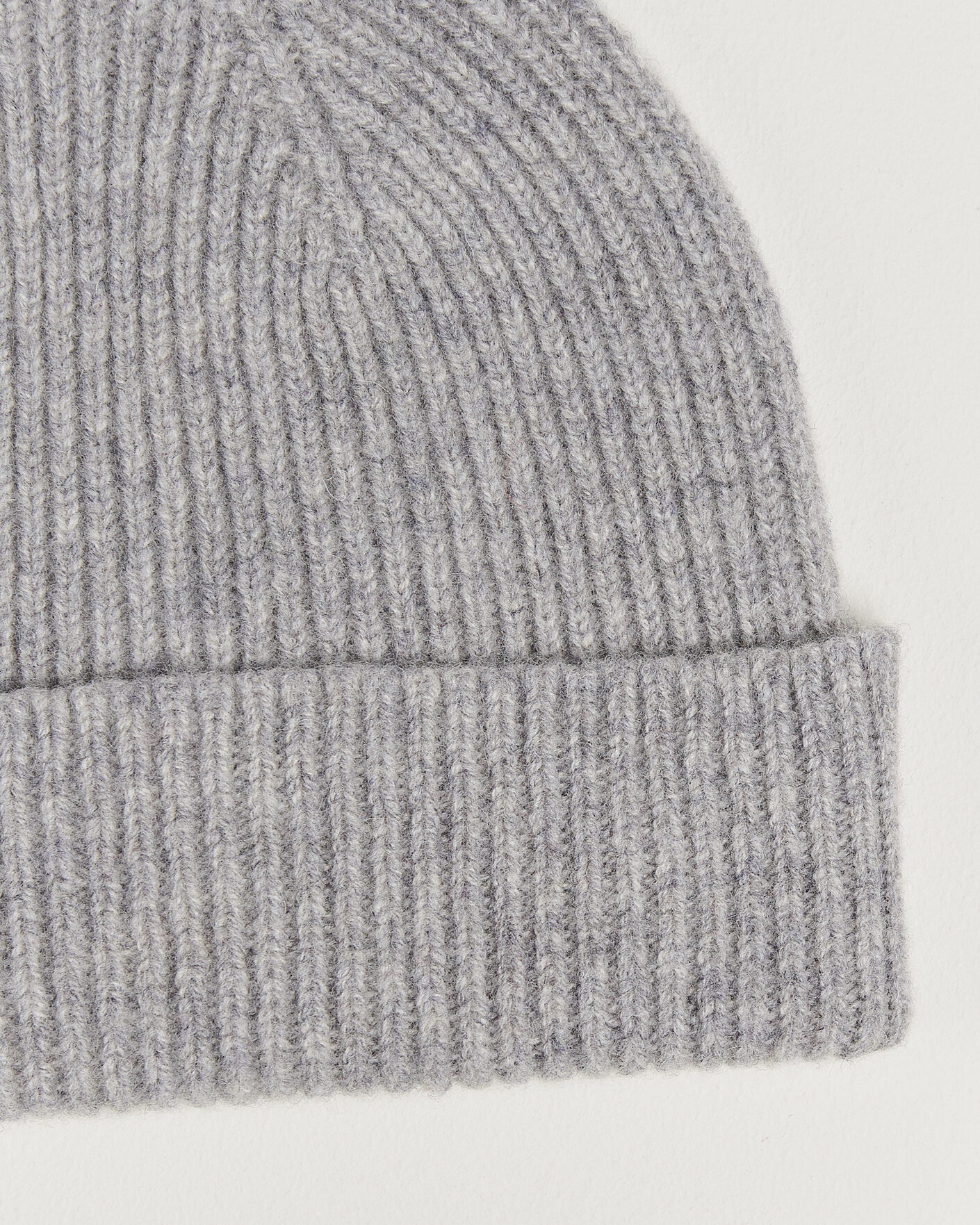Hombres | Gorros | Robert Mackie | Clyde Lambswool Beanie Light Grey