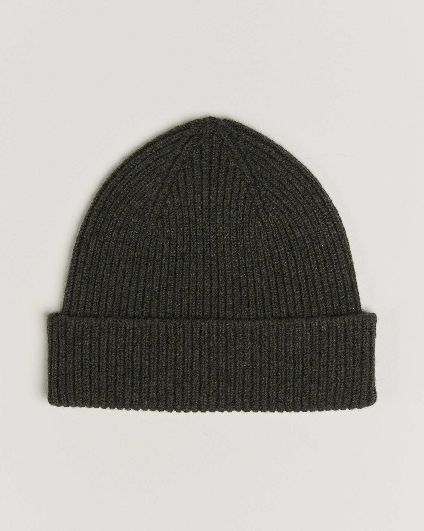 Hombres | Gorros | Robert Mackie | Clyde Lambswool Beanie Seaweed Green