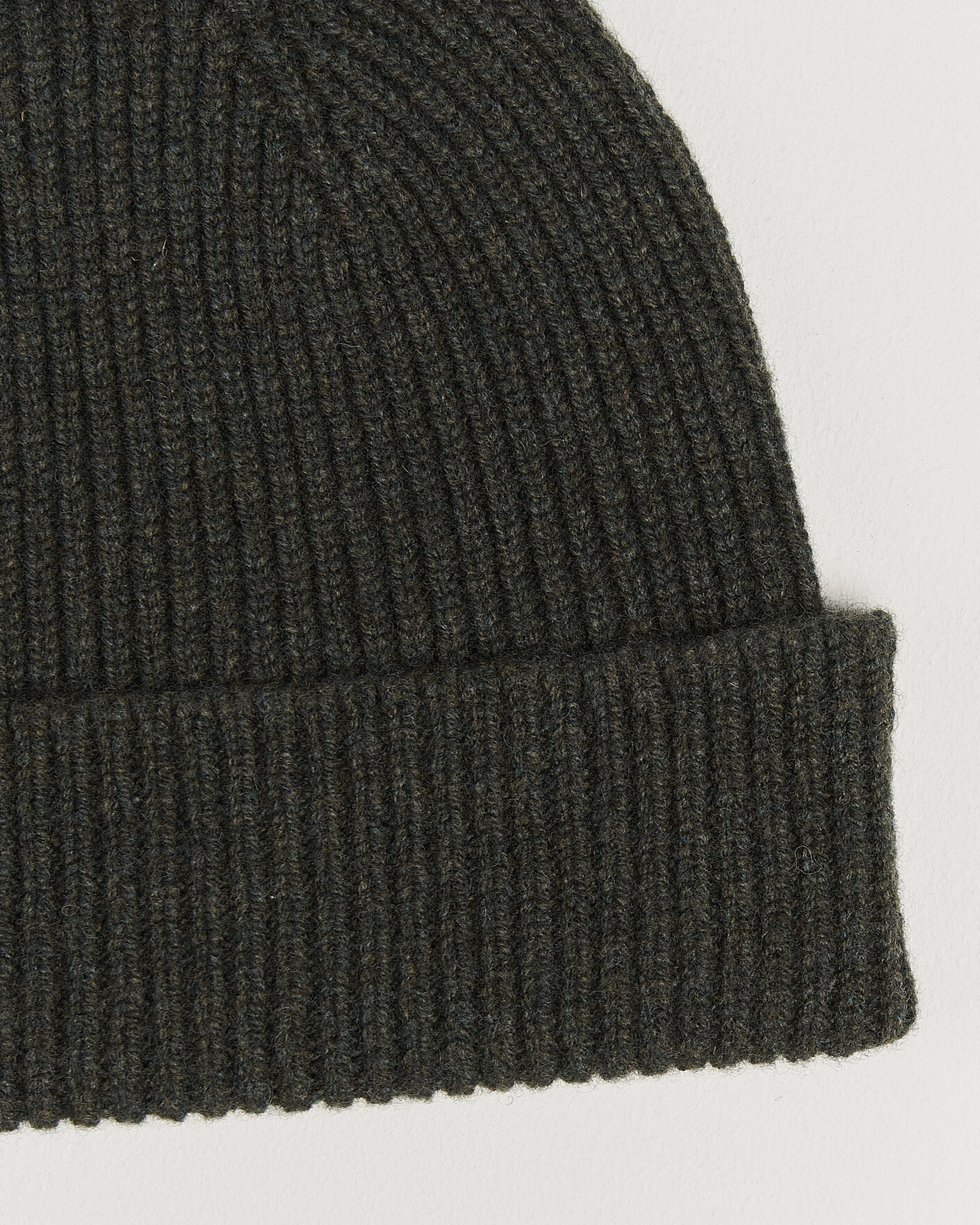 Hombres | Gorros | Robert Mackie | Clyde Lambswool Beanie Seaweed Green