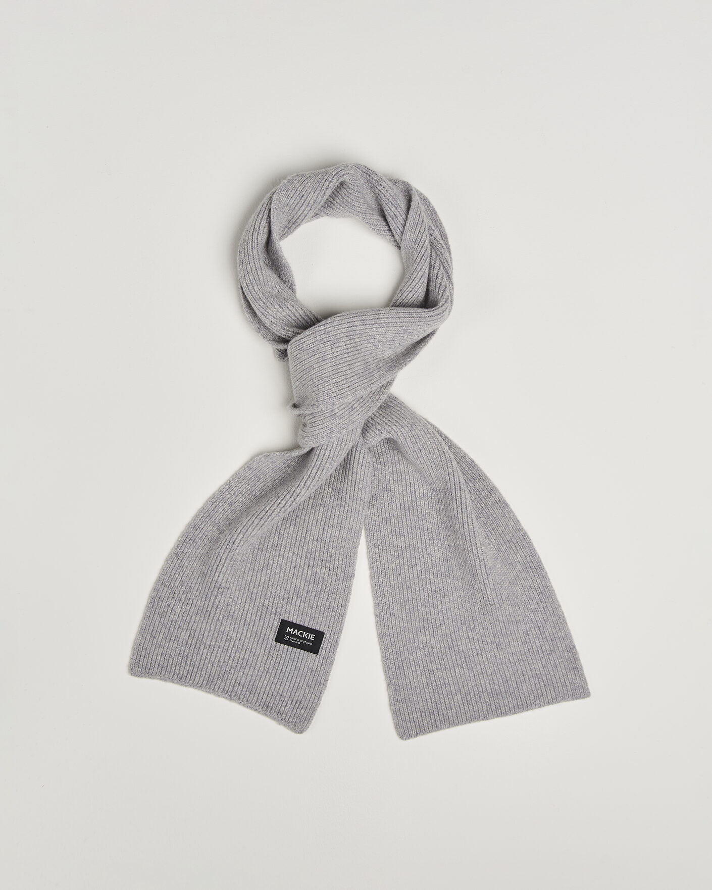 Hombres | Bufandas | Robert Mackie | Clyde Lambswool Scarf Light Grey