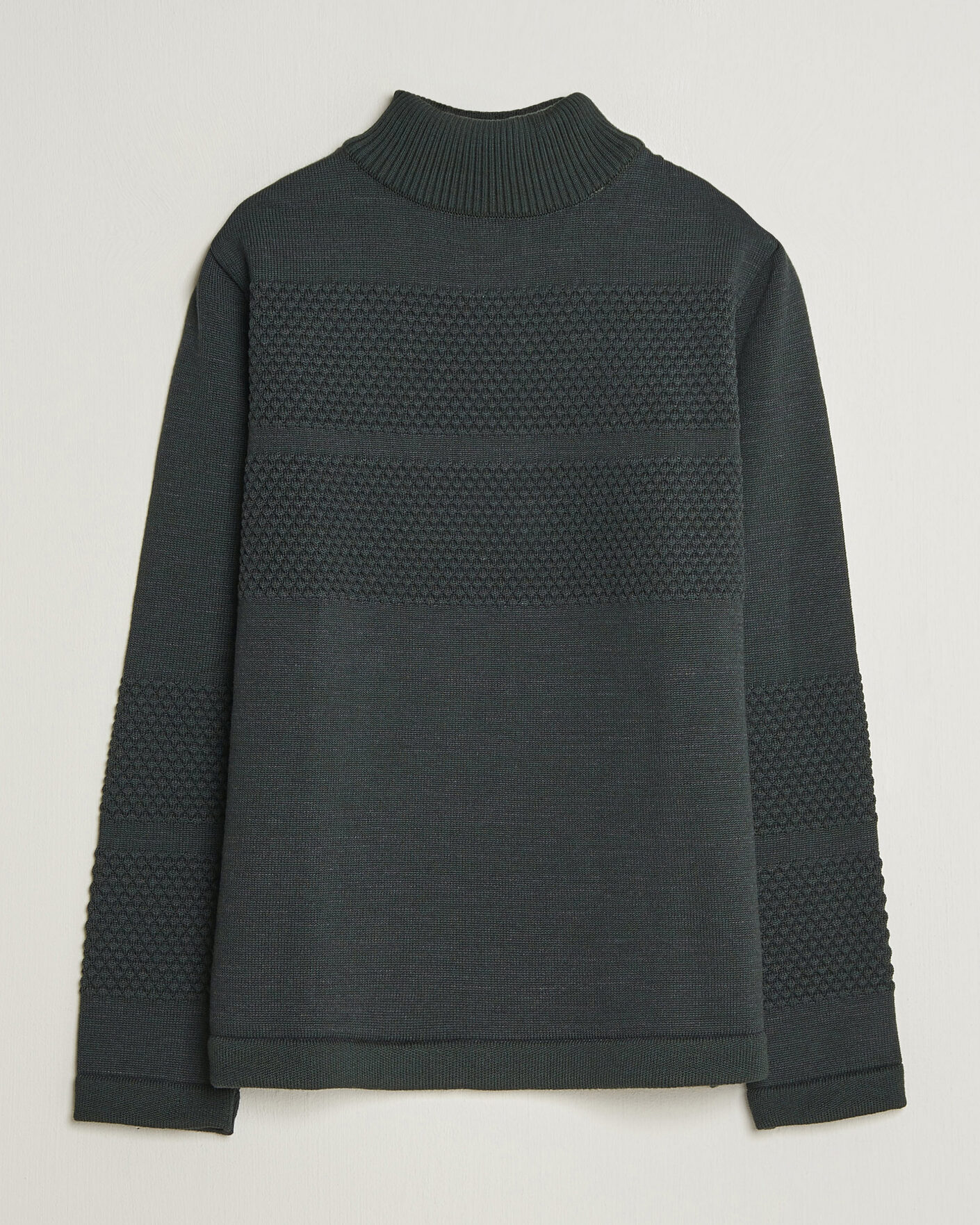 Hombres | Jerséis y prendas de punto | S.N.S. Herning | Fisherman High Neck Terrain Green