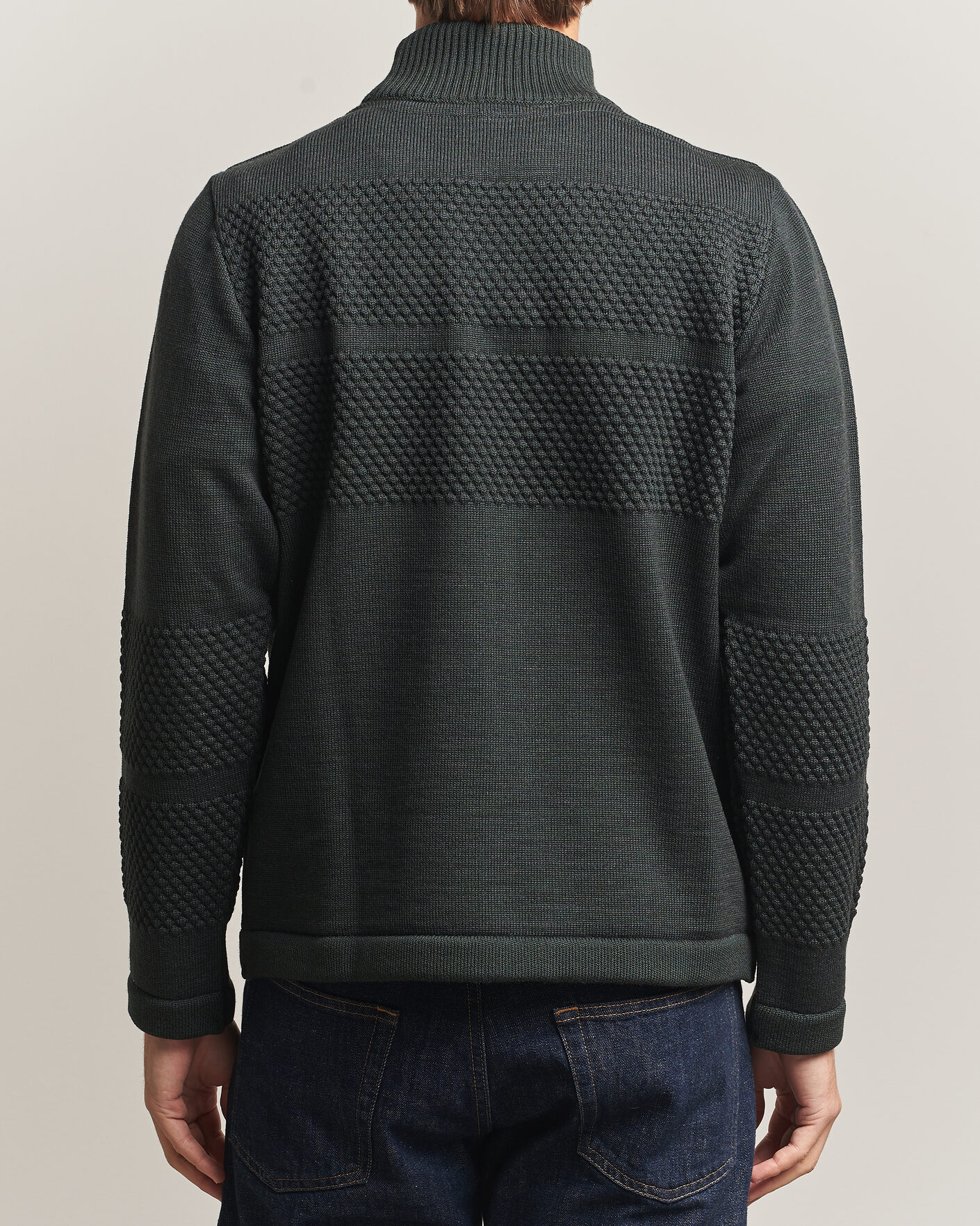 Hombres | Jerséis y prendas de punto | S.N.S. Herning | Fisherman High Neck Terrain Green