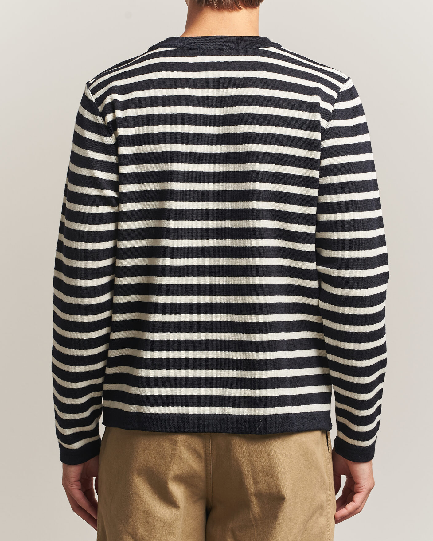 Hombres | Jerséis y prendas de punto | S.N.S. Herning | Naval Crew Neck Navy/White