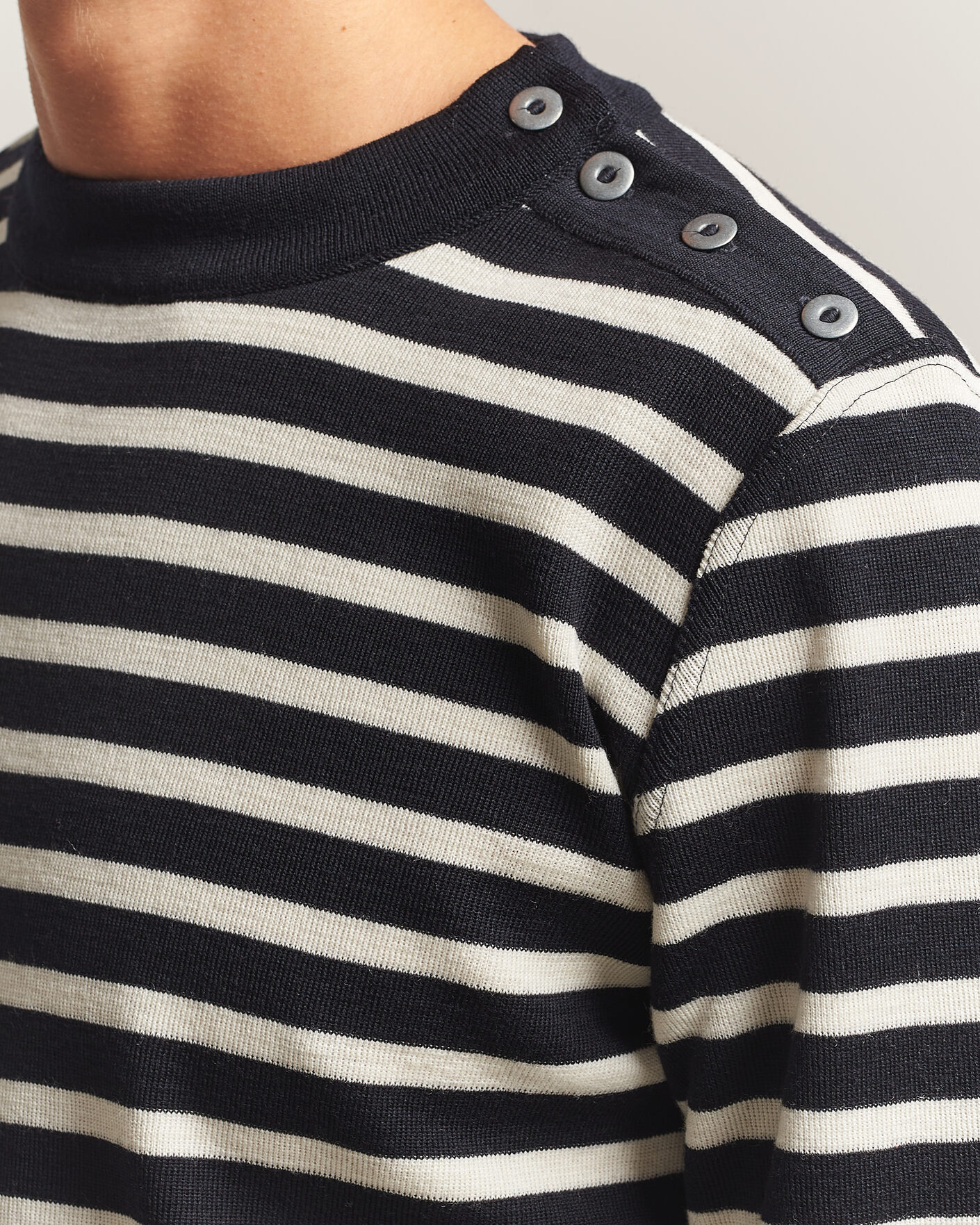 Hombres | Jerséis y prendas de punto | S.N.S. Herning | Naval Crew Neck Navy/White