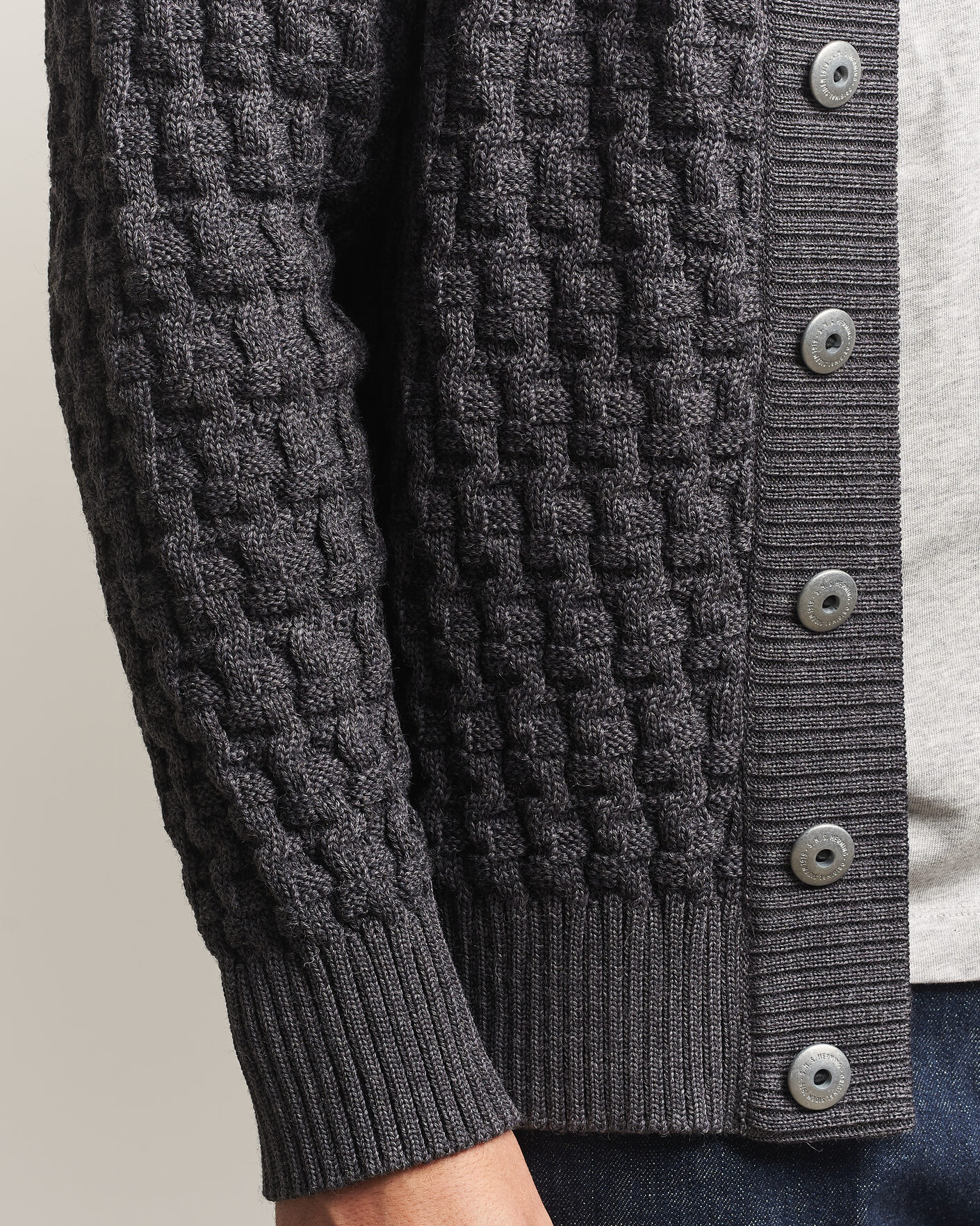 Hombres | Jerséis y prendas de punto | S.N.S. Herning | Stark Cardigan Gneiss Grey