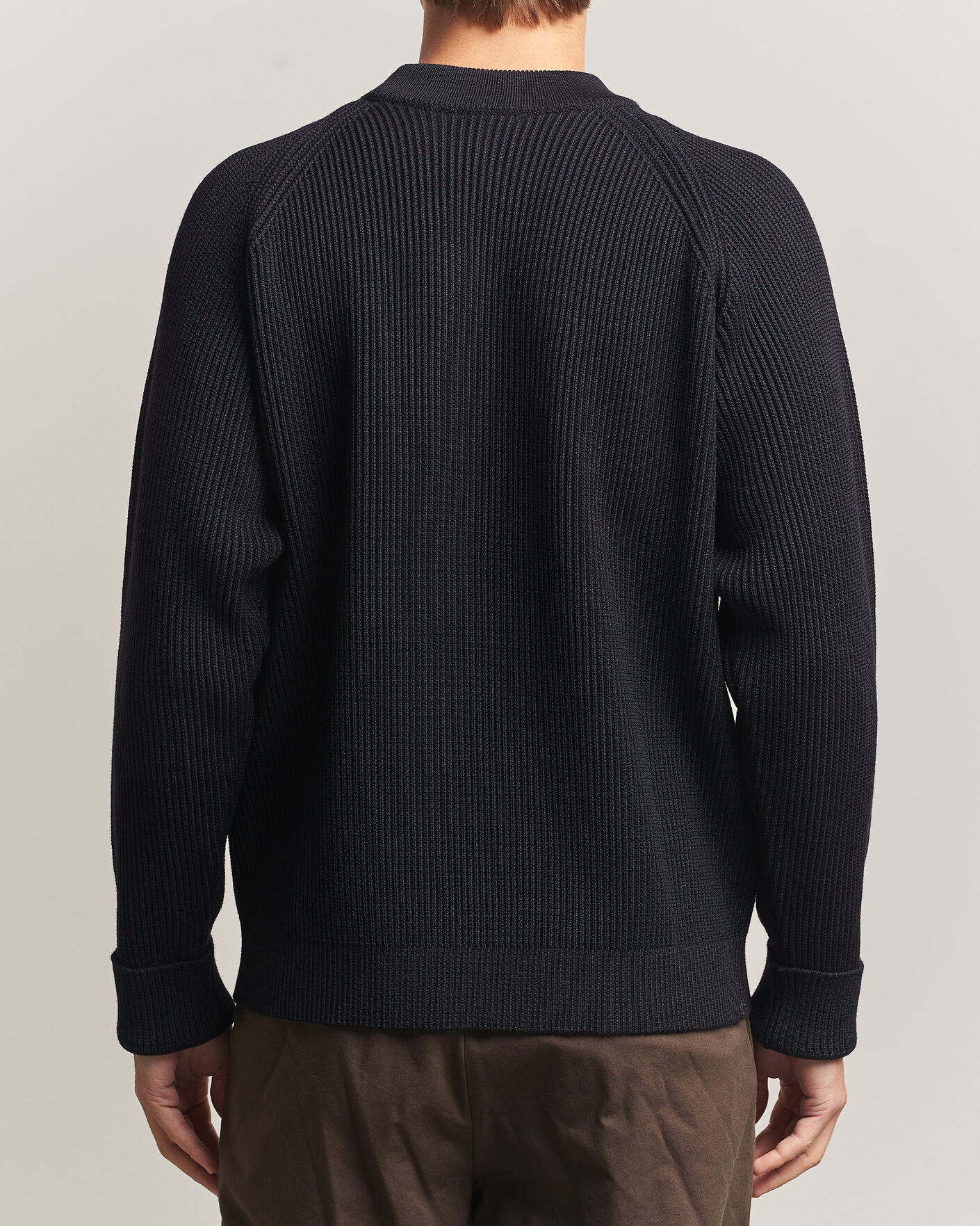 Hombres | Jerséis y prendas de punto | S.N.S. Herning | Render Mock Neck Navy Blue