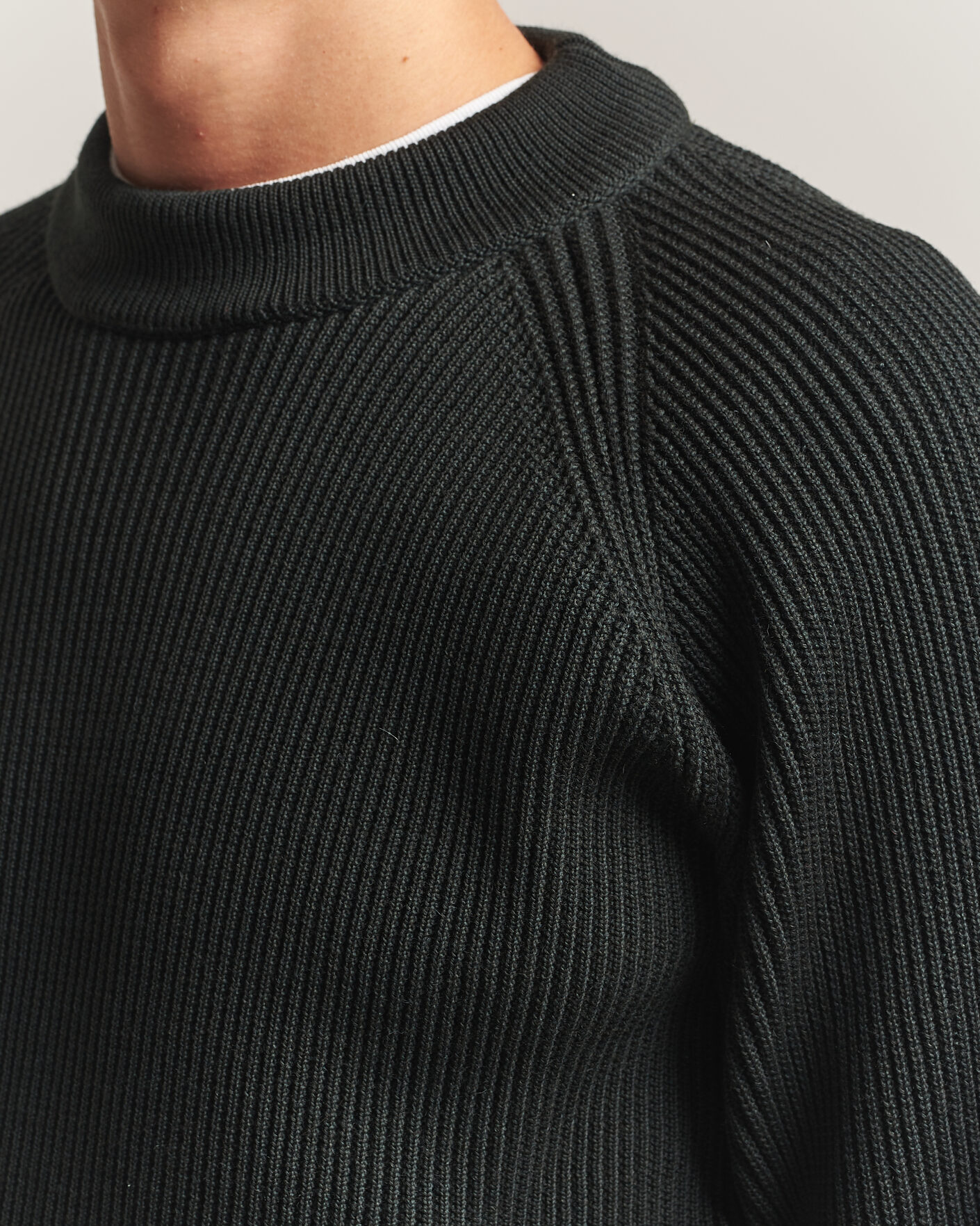 Hombres | Jerséis y prendas de punto | S.N.S. Herning | Render Mock Neck Terrain Green