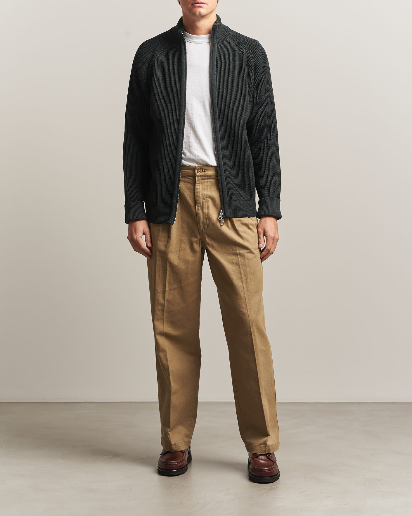 Hombres | Jerséis y prendas de punto | S.N.S. Herning | Render Full Zip Terrain Green