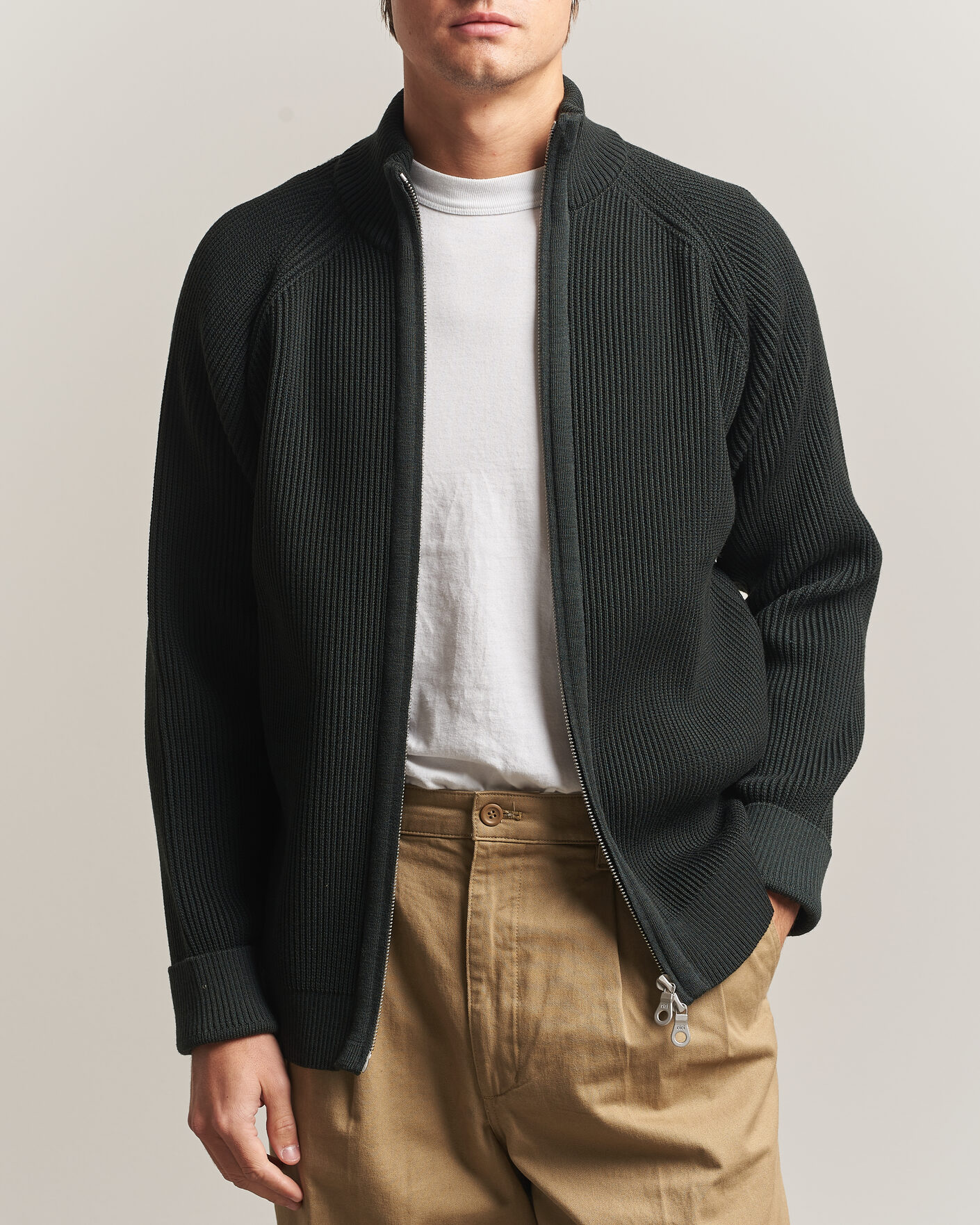 Hombres | Jerséis y prendas de punto | S.N.S. Herning | Render Full Zip Terrain Green