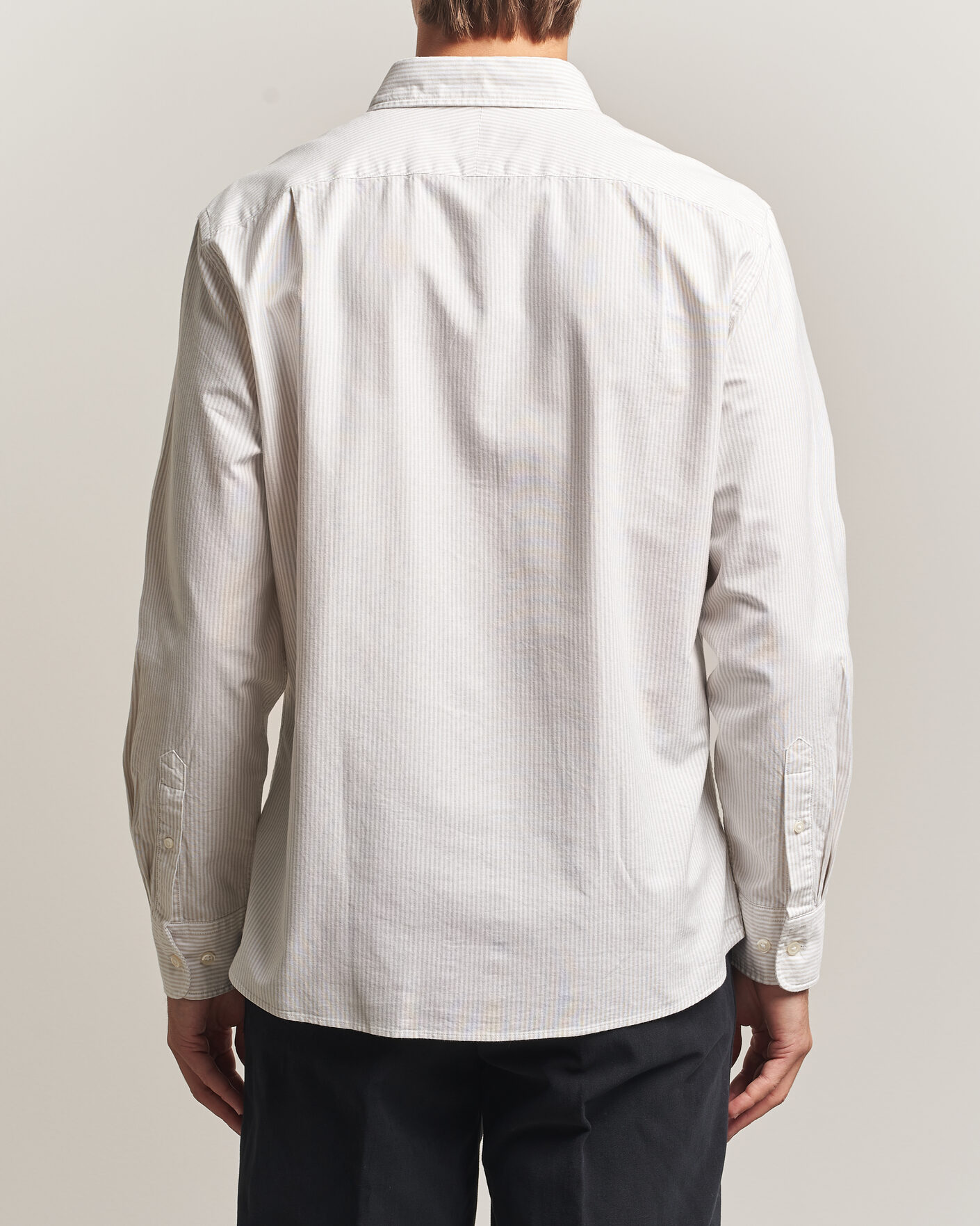 Hombres | Camisas | Charles Tyrwhitt | Button Down Stretch Oxford Shirt Stone