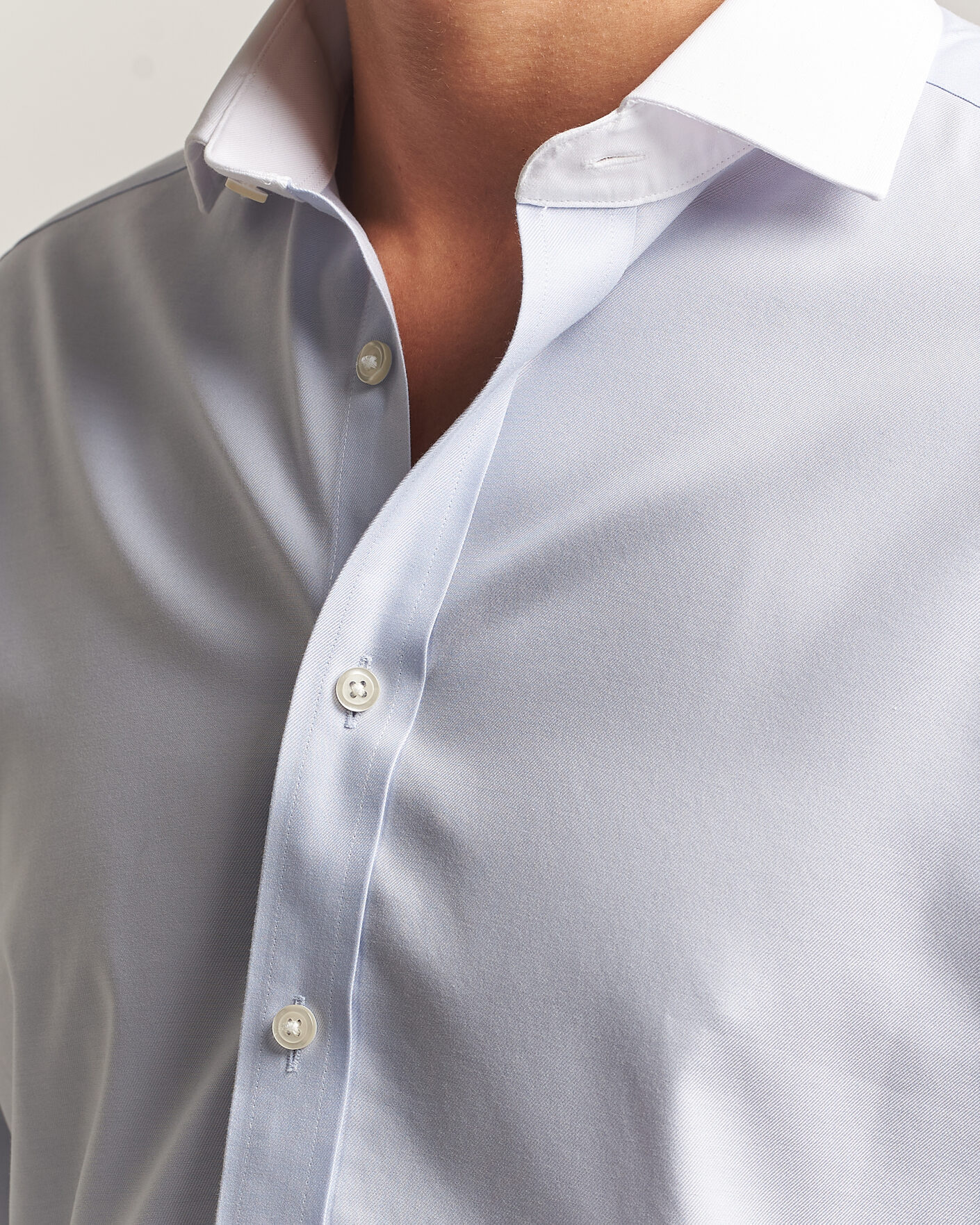 Hombres | Camisas | Charles Tyrwhitt | Slim Fit Non Iron Plain Winchester Shirt Light Blue