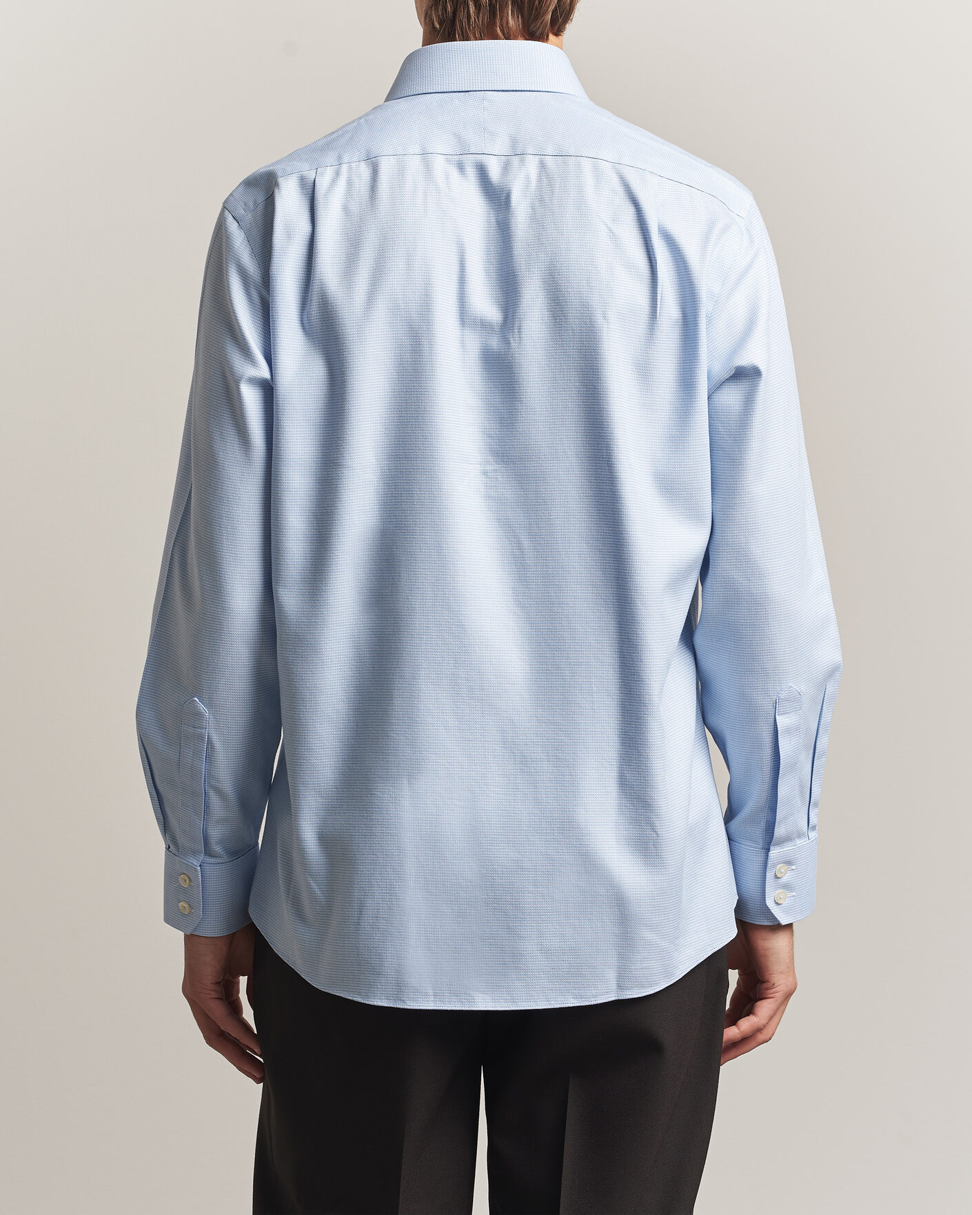 Hombres | Camisas | Charles Tyrwhitt | Slim Fit Non Iron Trafalgar Weave Shirt Sky Blue