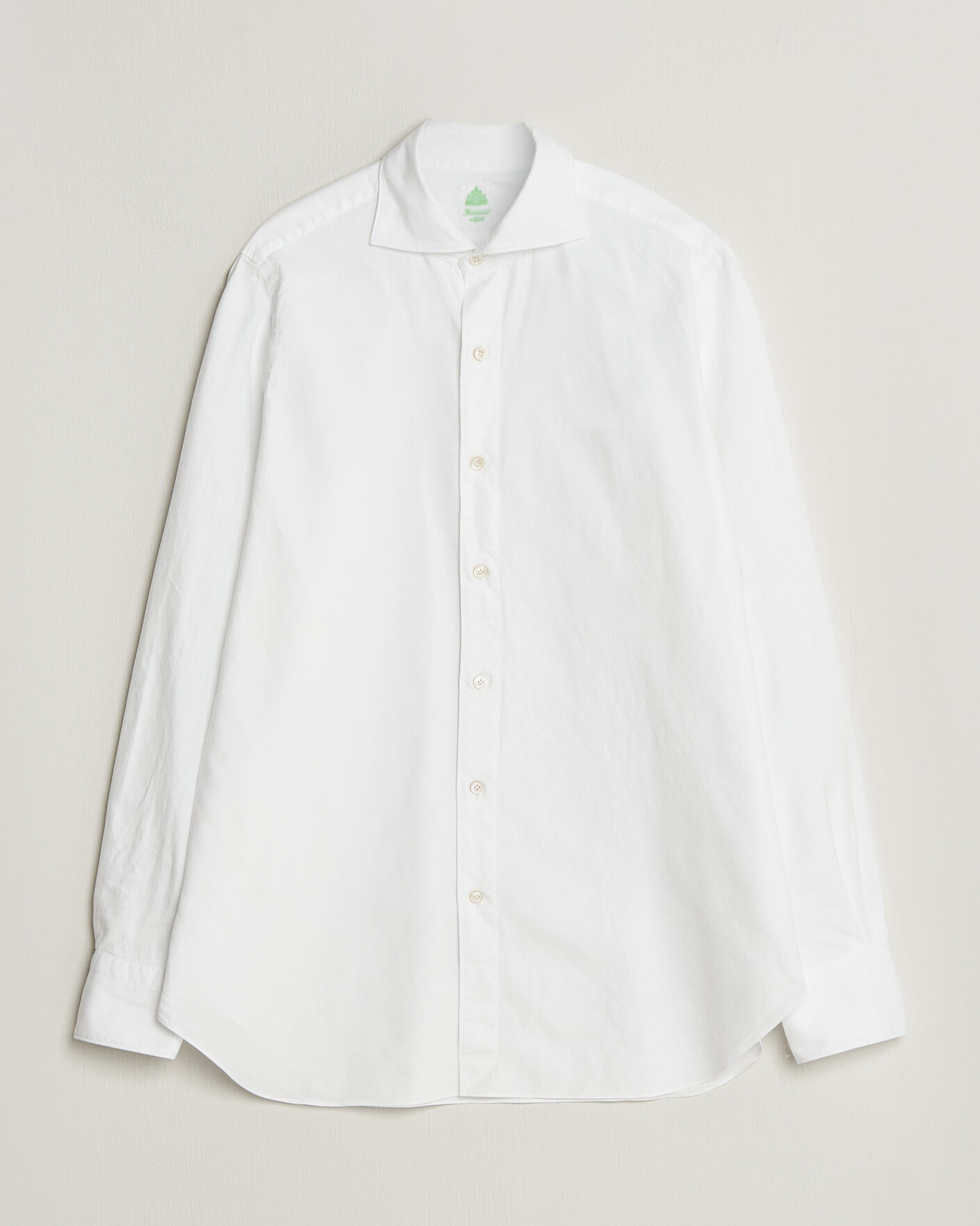 Hombres | Camisas | Finamore Napoli | Gaeta Flannel Sport Shirt White