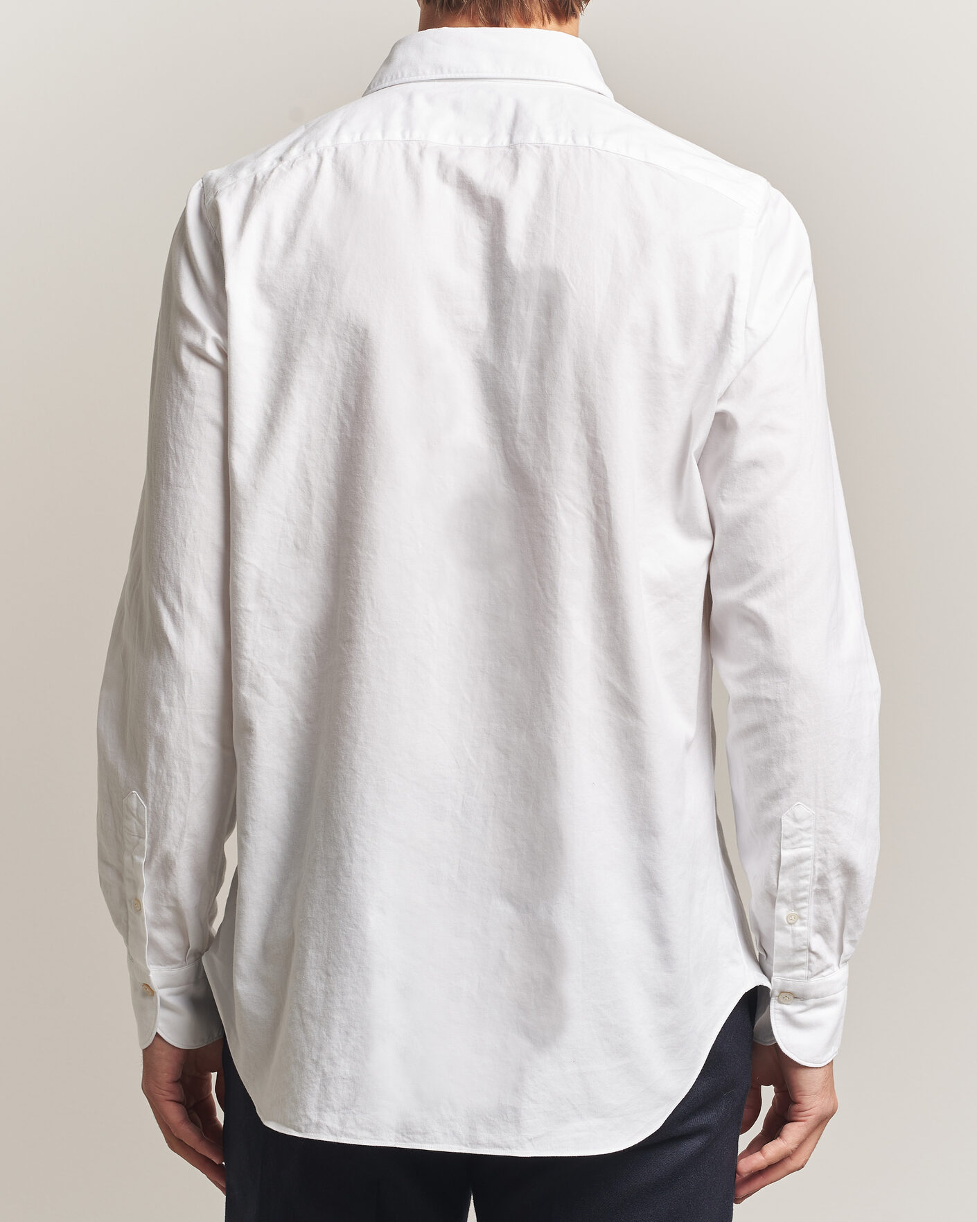Hombres | Camisas | Finamore Napoli | Gaeta Flannel Sport Shirt White