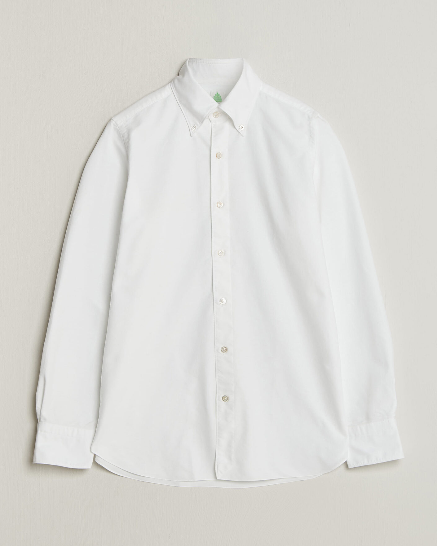 Hombres | Camisas | Finamore Napoli | Gaeta Oxford Button Down Shirt White