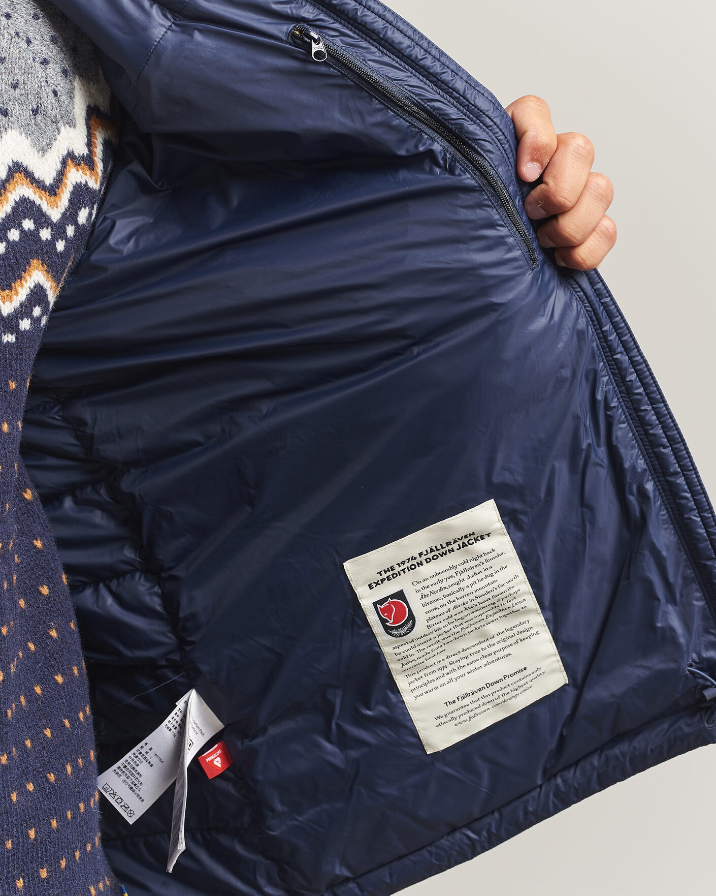 Hombres | Abrigos y chaquetas | Fjällräven | Expedition Pack Down Hoodie Navy