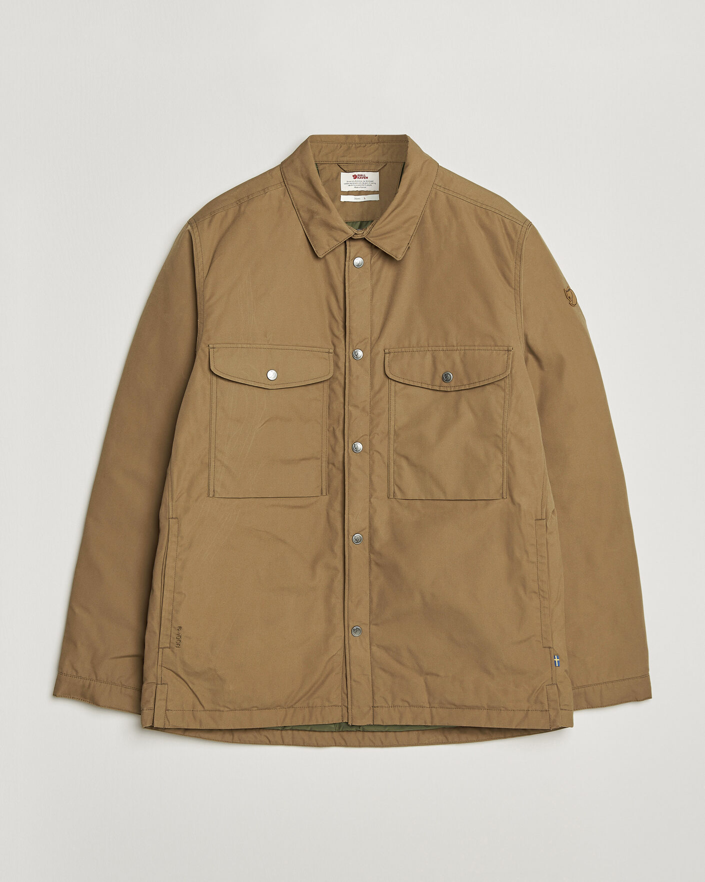 Hombres | Abrigos y chaquetas | Fjällräven | Övik Down Shirt Jacket Wood Brown