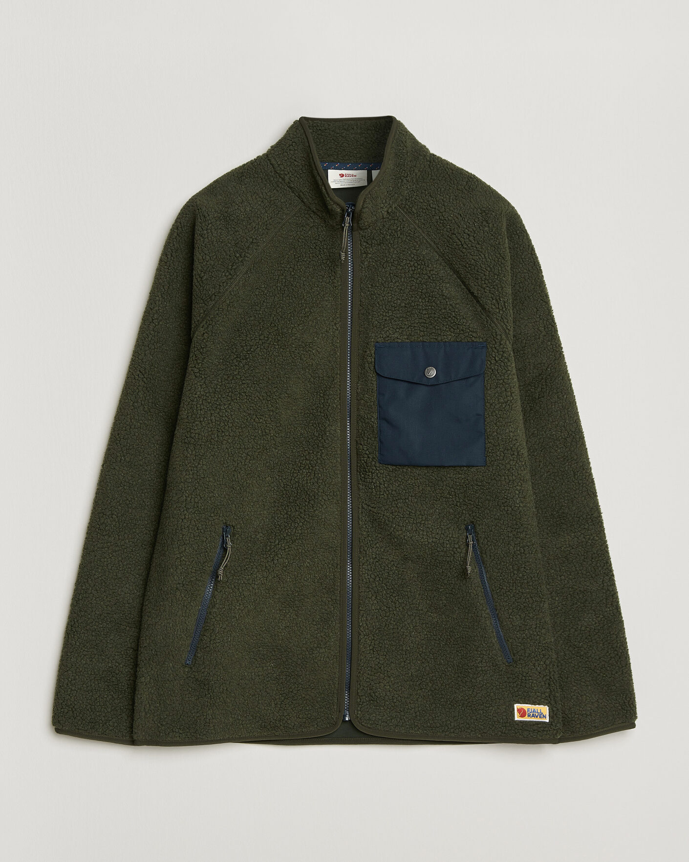 Hombres | Jerséis y prendas de punto | Fjällräven | Vardag Pile Fleece Zip Jacket Deep Forest