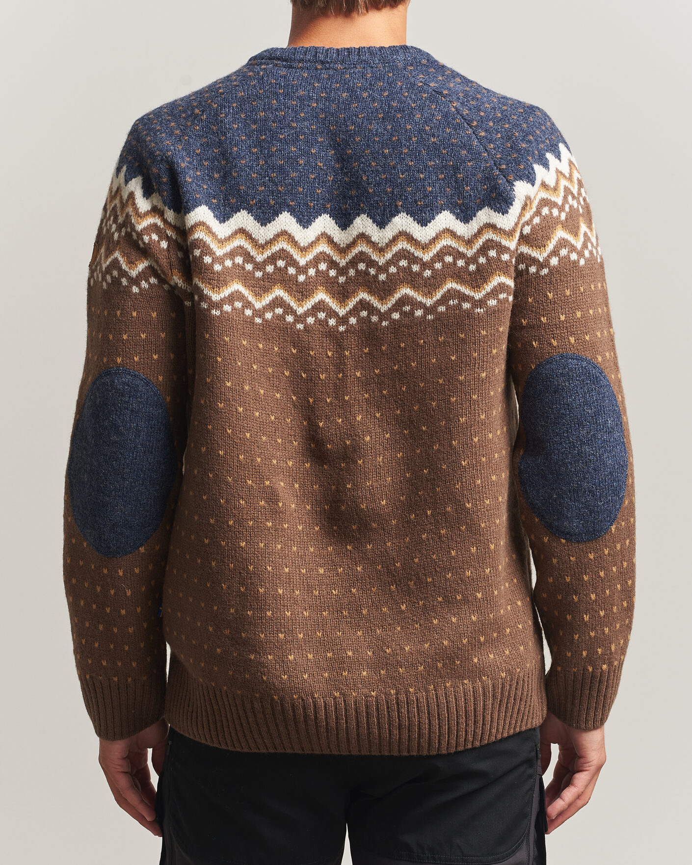 Hombres | Jerséis y prendas de punto | Fjällräven | Övik Knit Wool Sweater Dark Oak