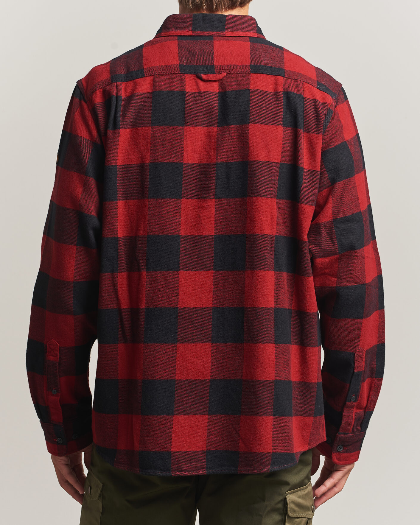 Hombres | Camisas | Fjällräven | Övik Heavy Flannel Shirt Red/Black