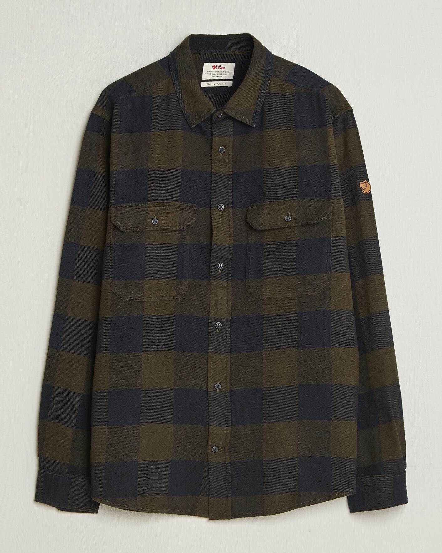 Hombres | Camisas | Fjällräven | Övik Heavy Flannel Shirt Deep Forest
