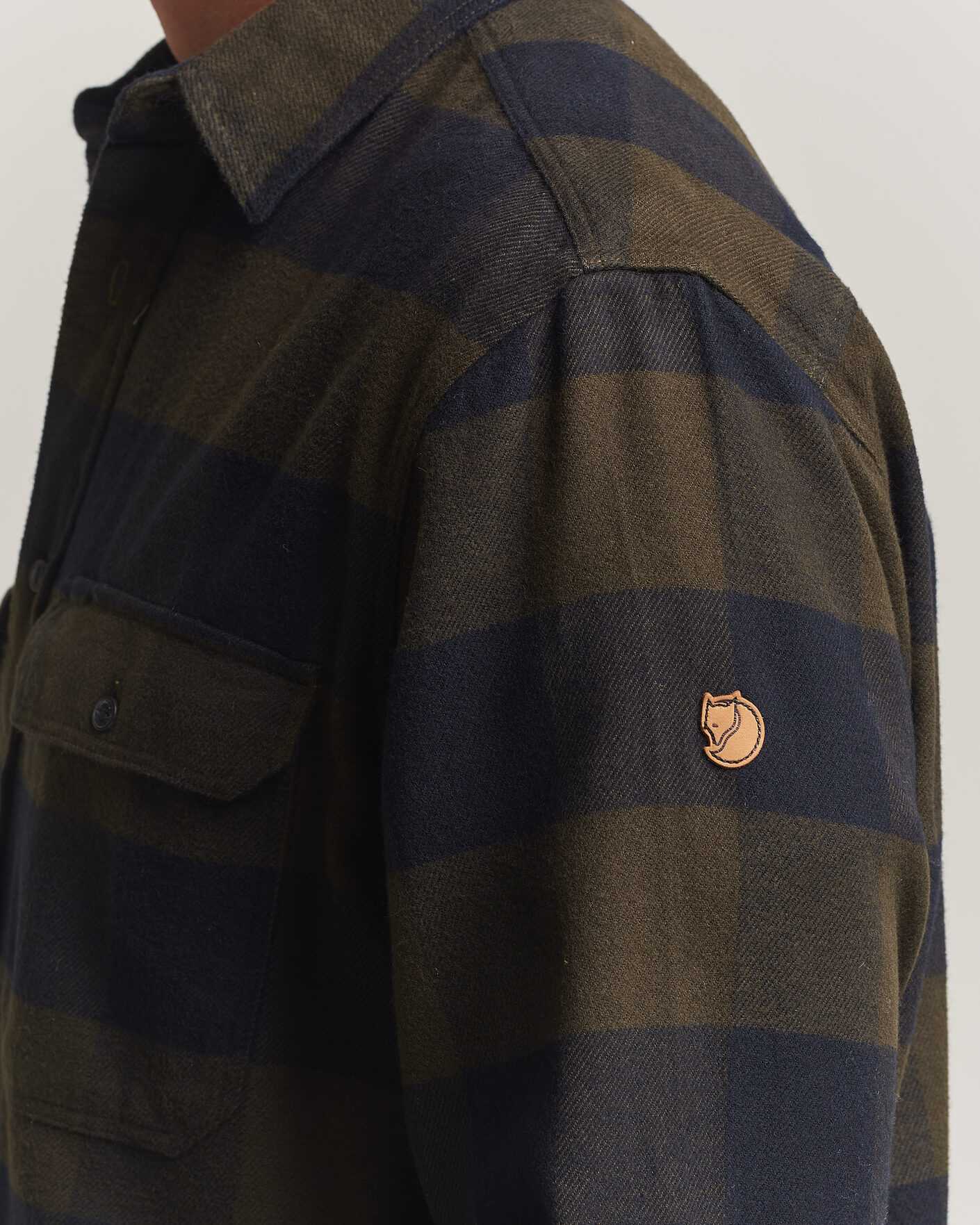 Hombres | Camisas | Fjällräven | Övik Heavy Flannel Shirt Deep Forest