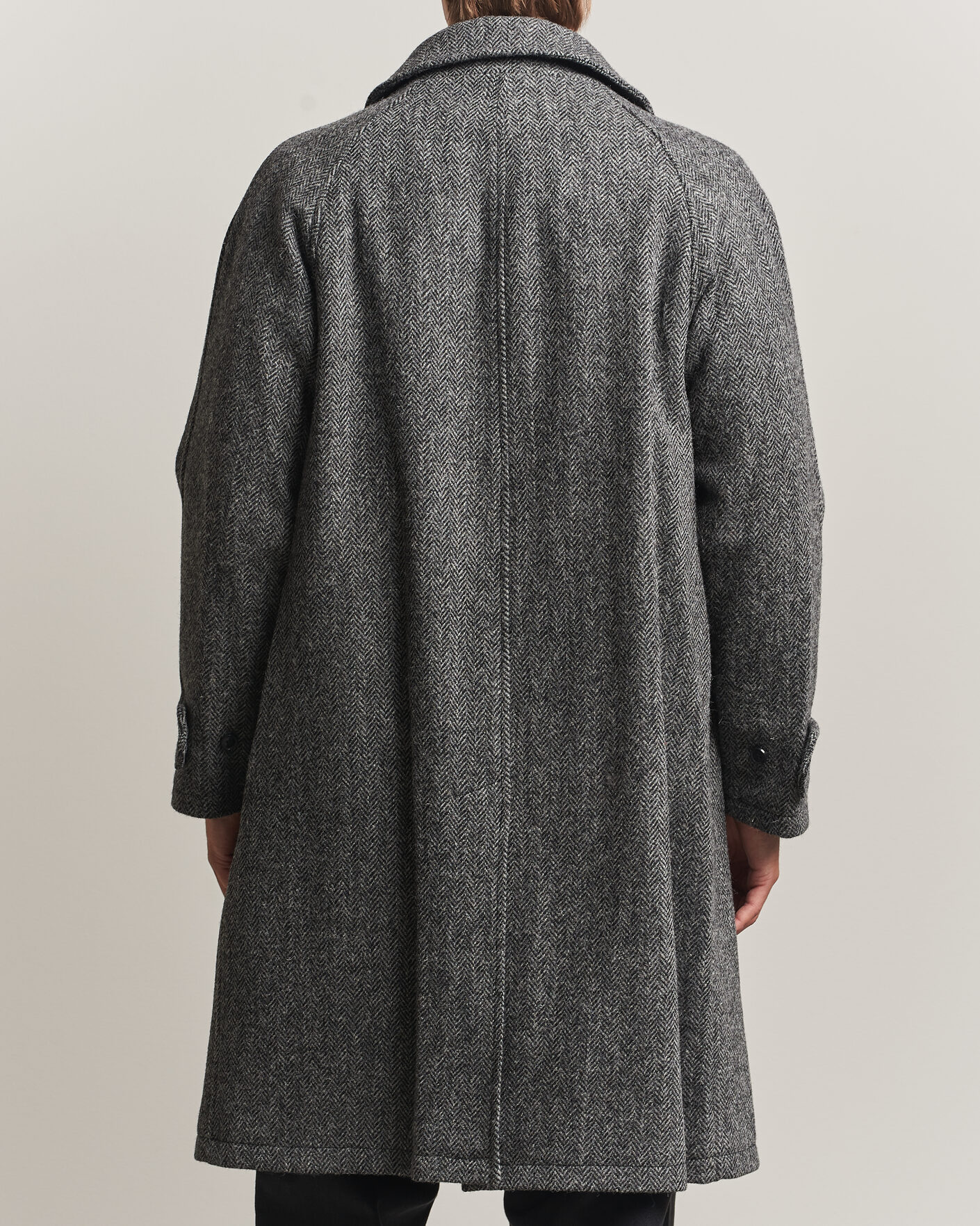 Hombres | Abrigos y chaquetas | Gloverall | Hynes Harris Tweed Coat Charcoal Herringbone