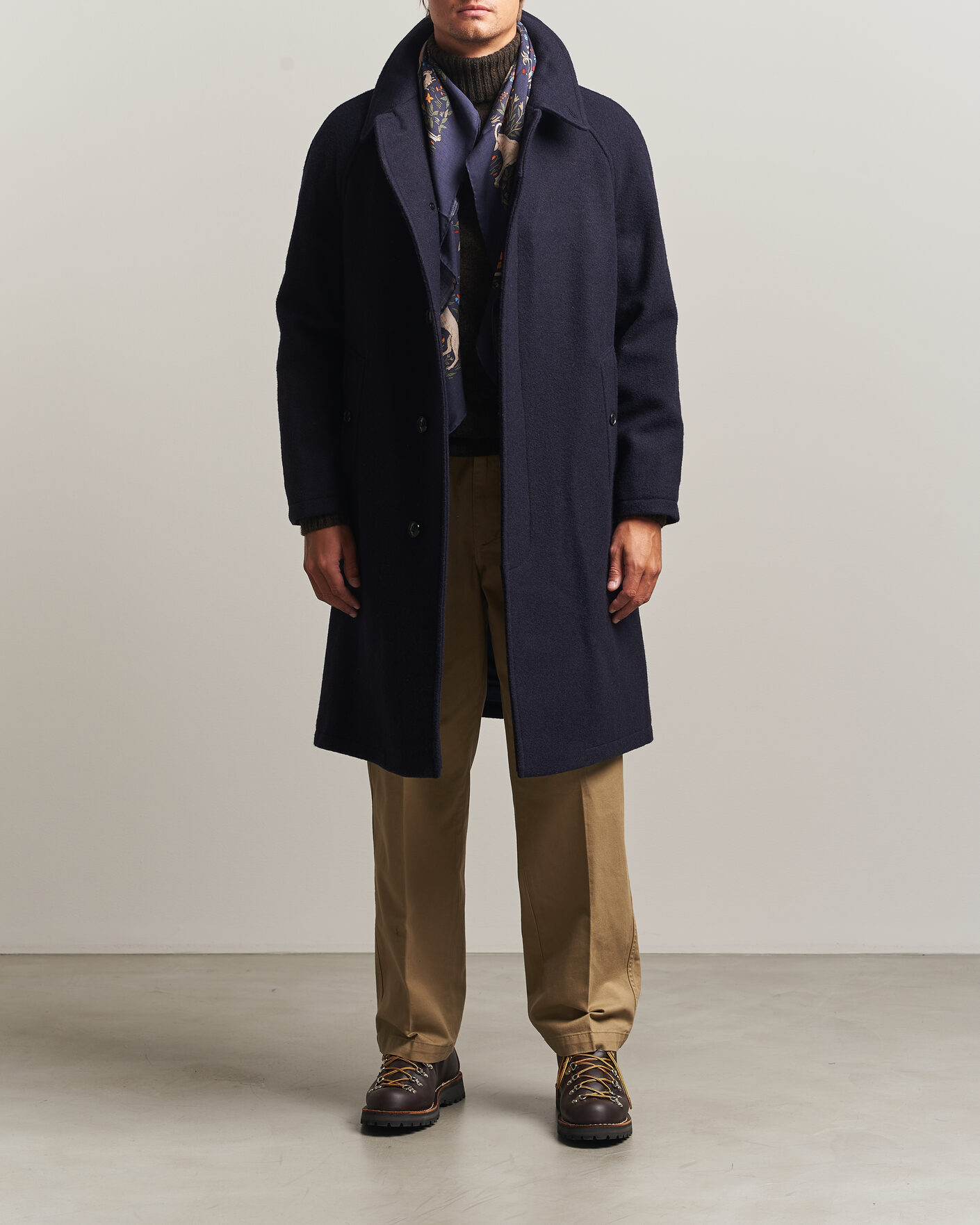 Hombres | Abrigos y chaquetas | Gloverall | Hynes Wool Coat Navy
