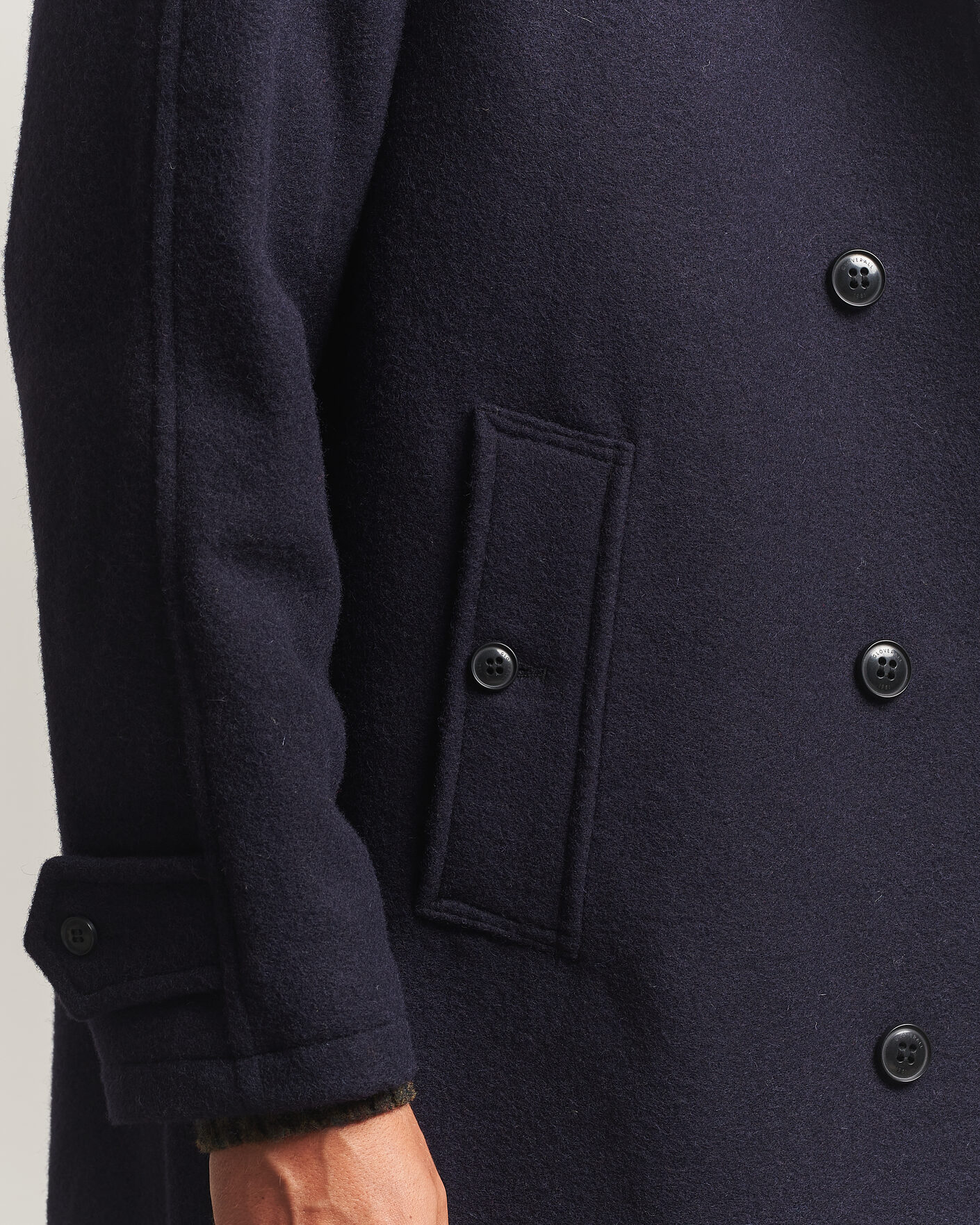 Hombres | Abrigos y chaquetas | Gloverall | Hynes Wool Coat Navy