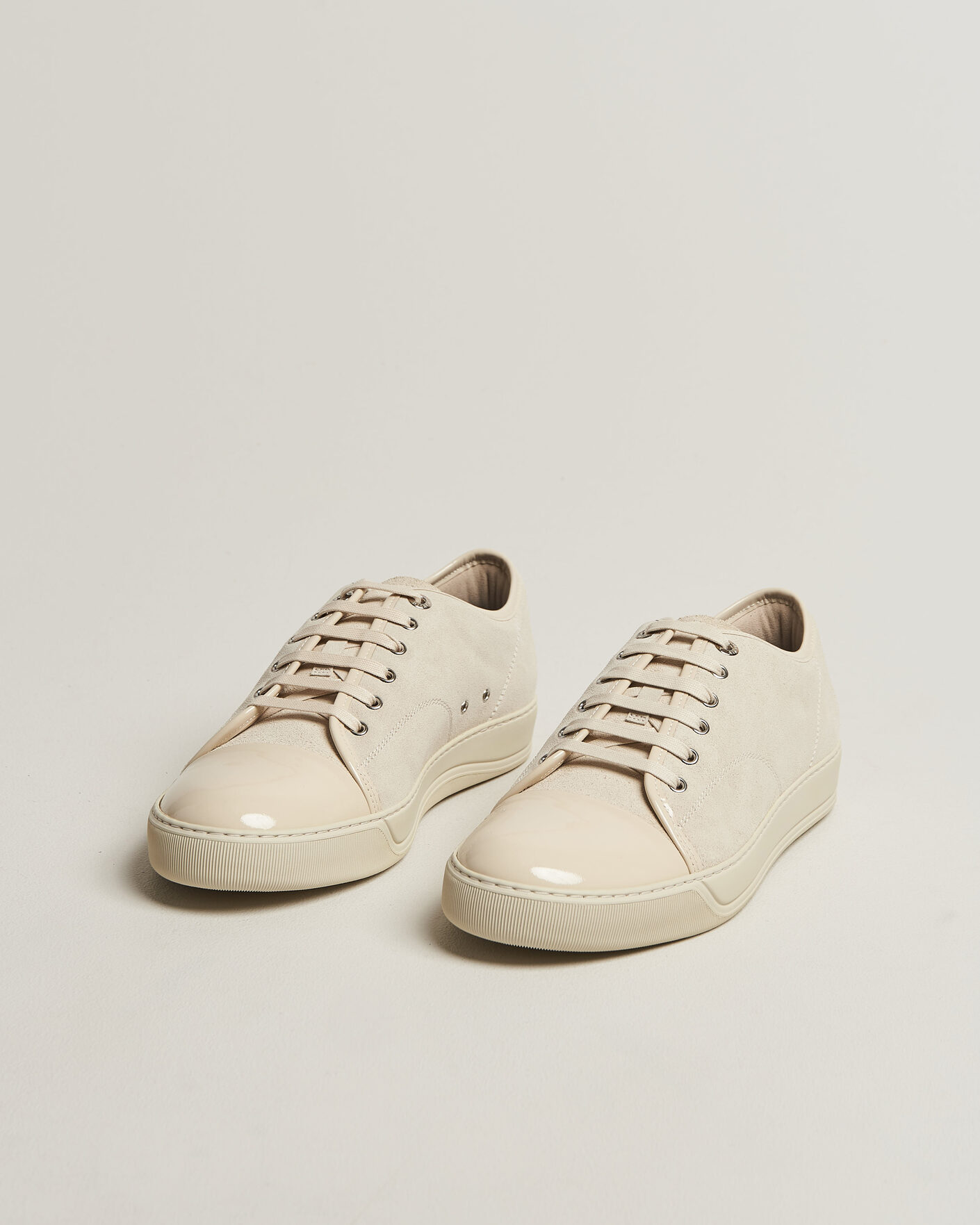 Hombres | Zapatillas | Lanvin | DBB1 Patent Cap Toe Sneaker Light Beige