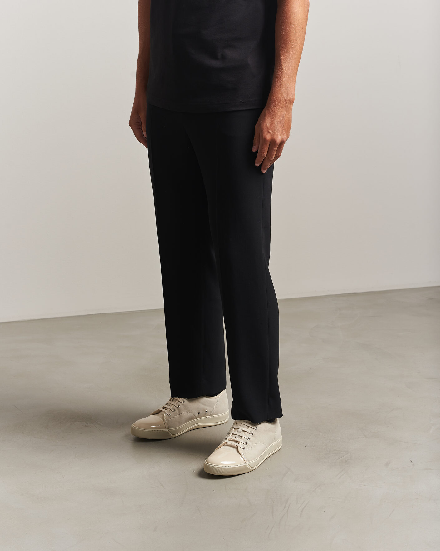 Hombres | Zapatillas | Lanvin | DBB1 Patent Cap Toe Sneaker Light Beige