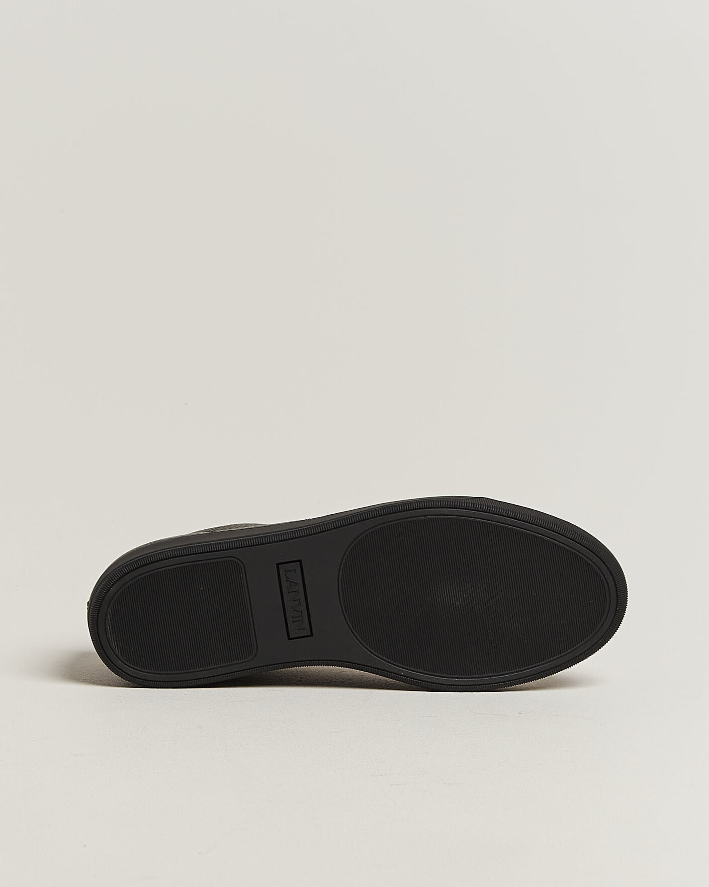 Hombres | Zapatillas | Lanvin | DBB1 Grain Leather Cap Toe Sneaker Black