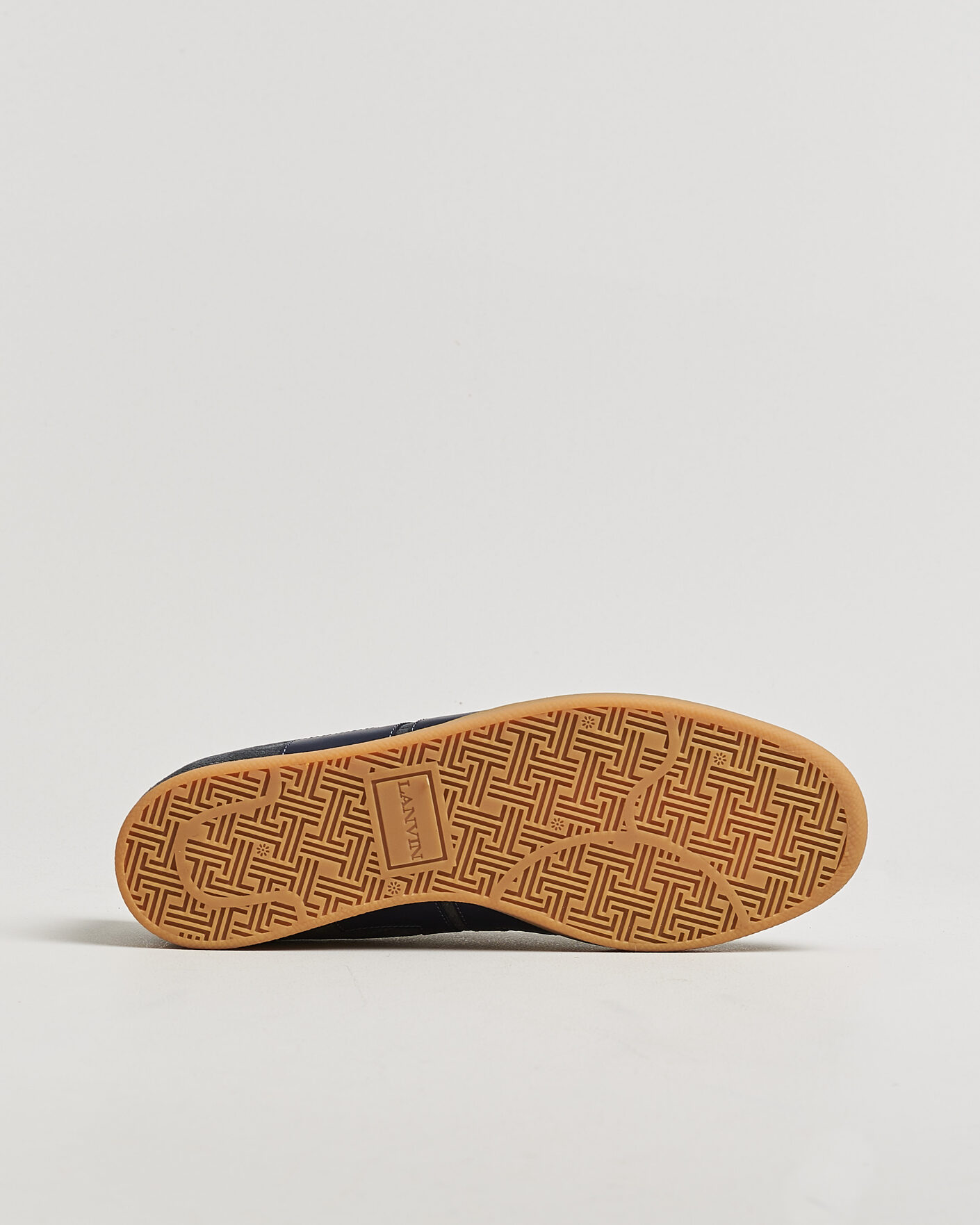 Hombres | Zapatillas | Lanvin | Glen Leather Sneakers Grey/Navy