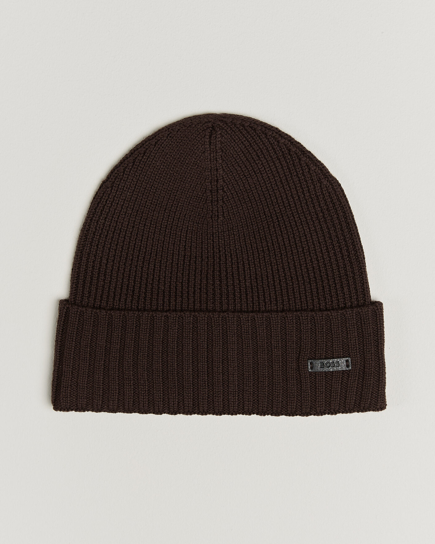 Hombres | Gorros | BOSS BLACK | Fati Wool Beanie Dark Brown