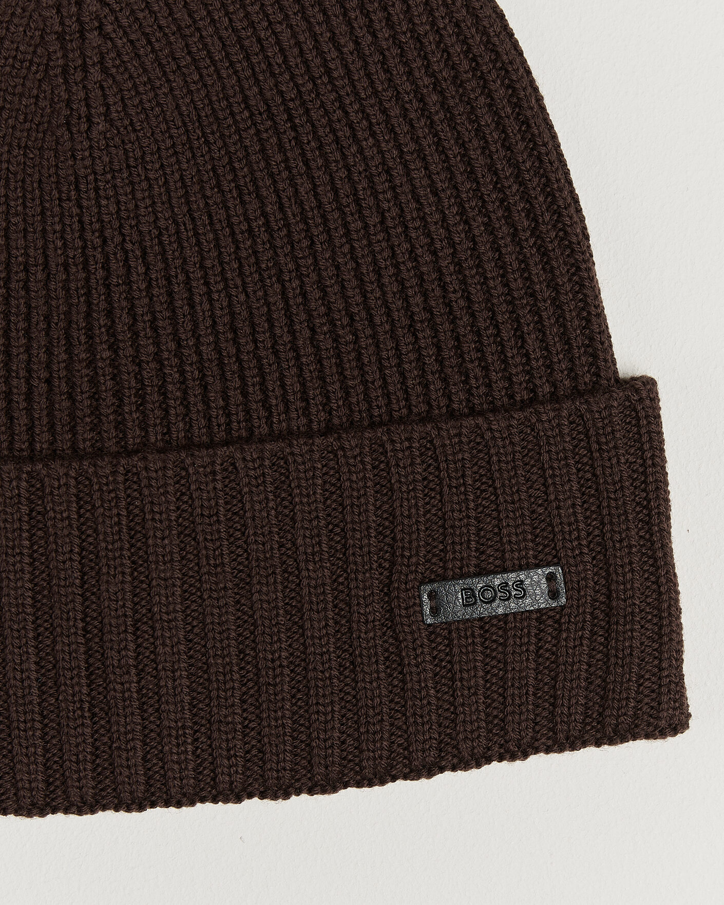 Hombres | Gorros | BOSS BLACK | Fati Wool Beanie Dark Brown