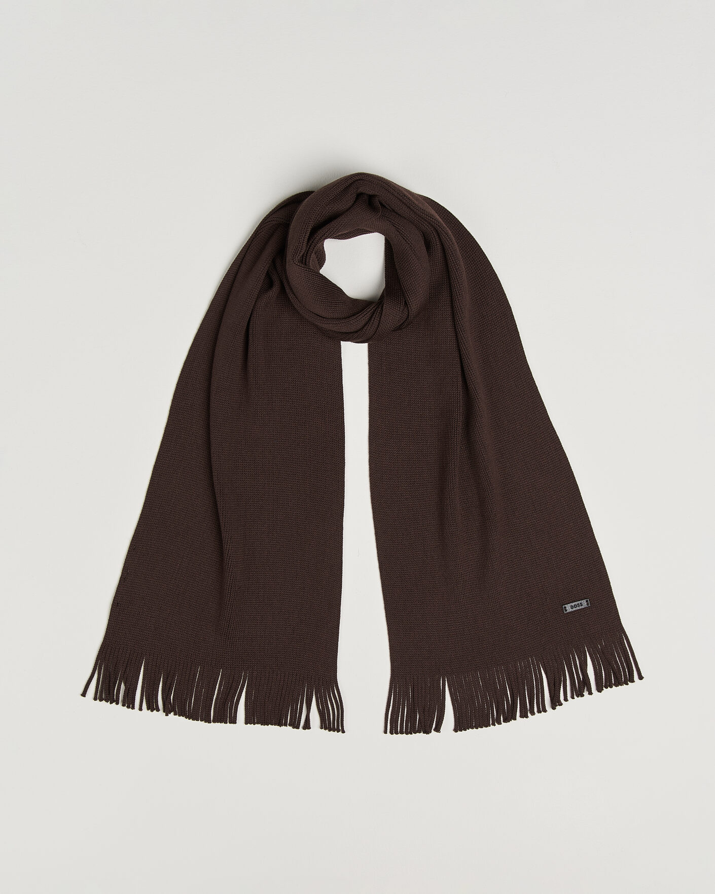 Hombres | Bufandas | BOSS BLACK | Albas Wool Scarf Dark Brown