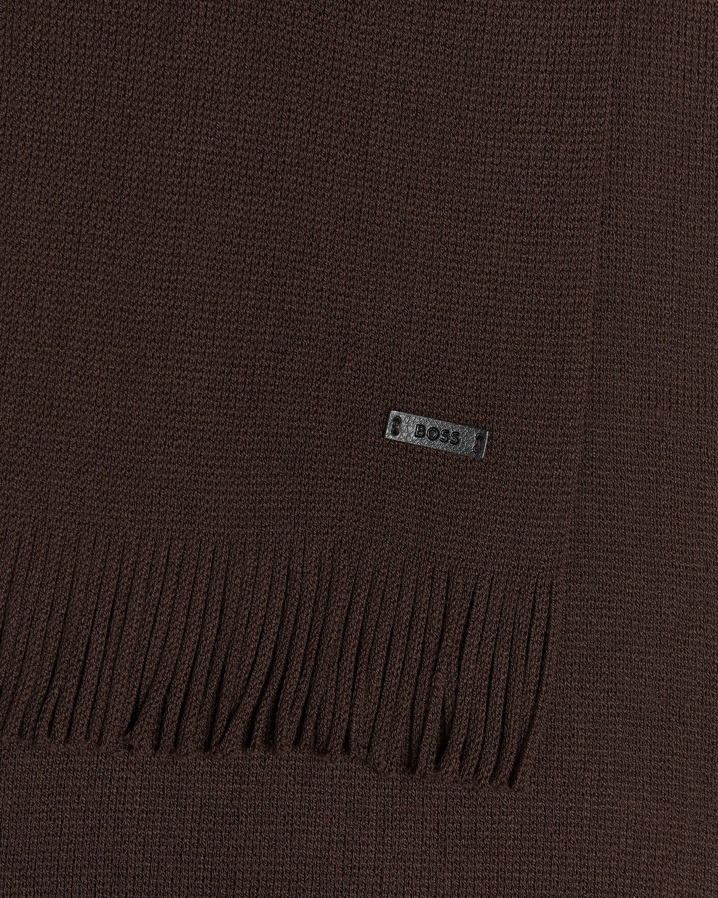 Hombres | Bufandas | BOSS BLACK | Albas Wool Scarf Dark Brown