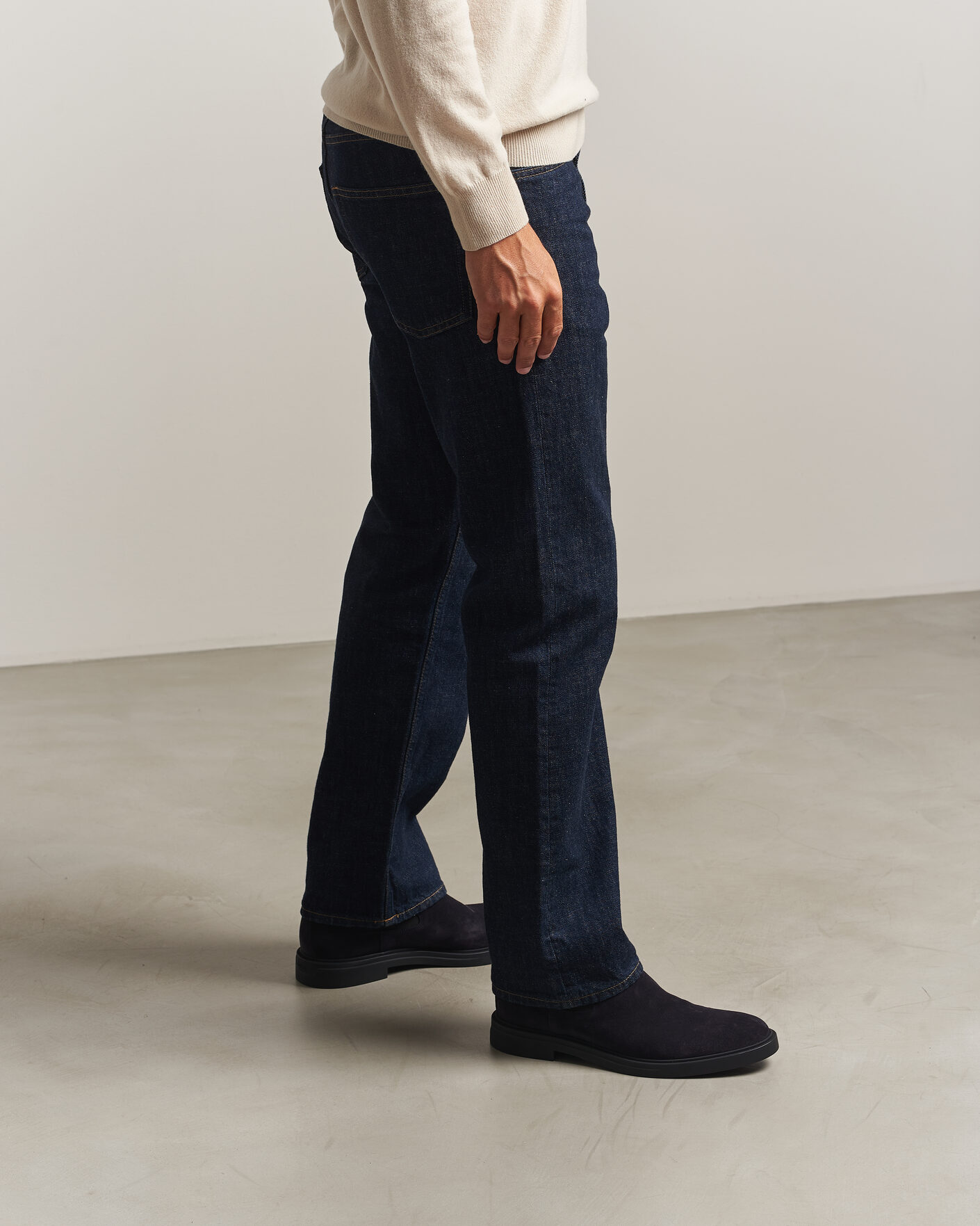 Hombres | Botas | BOSS BLACK | Calev Suede Chelsea Boot Dark Blue
