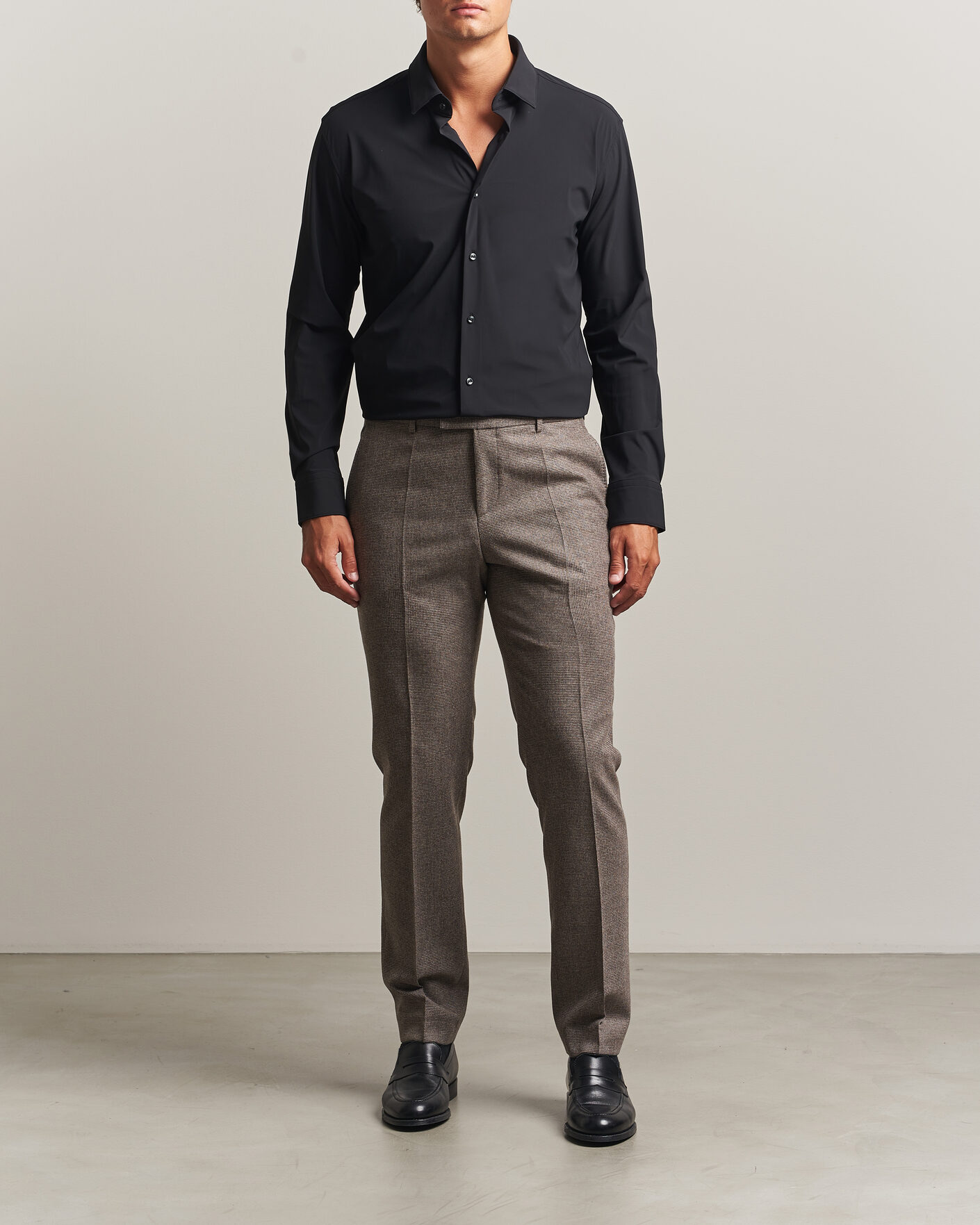 Hombres | Camisas | BOSS BLACK | Hank 4-Way Stretch Shirt Black