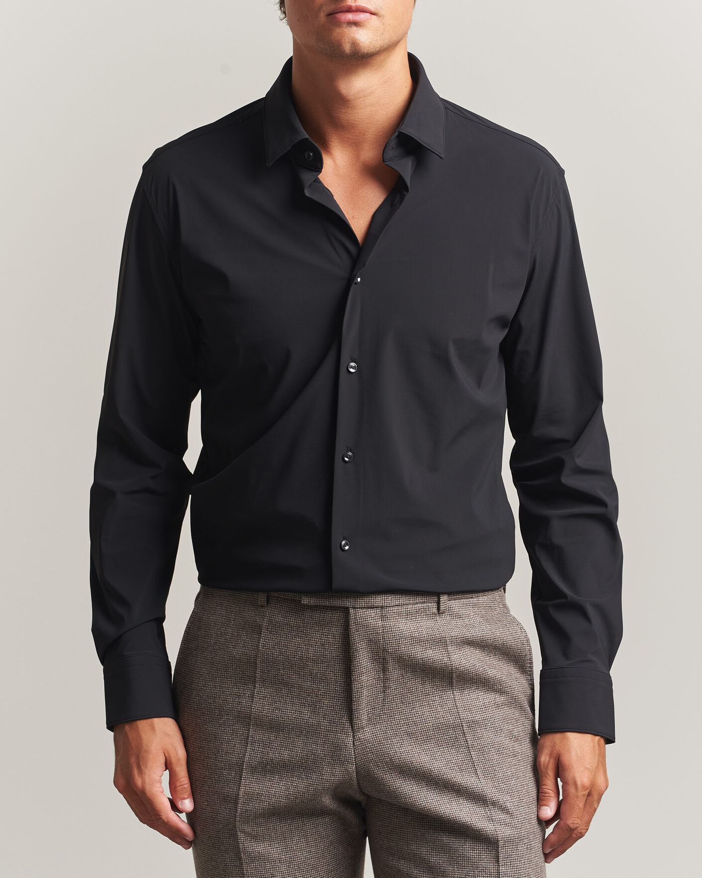 Hombres | Camisas | BOSS BLACK | Hank 4-Way Stretch Shirt Black