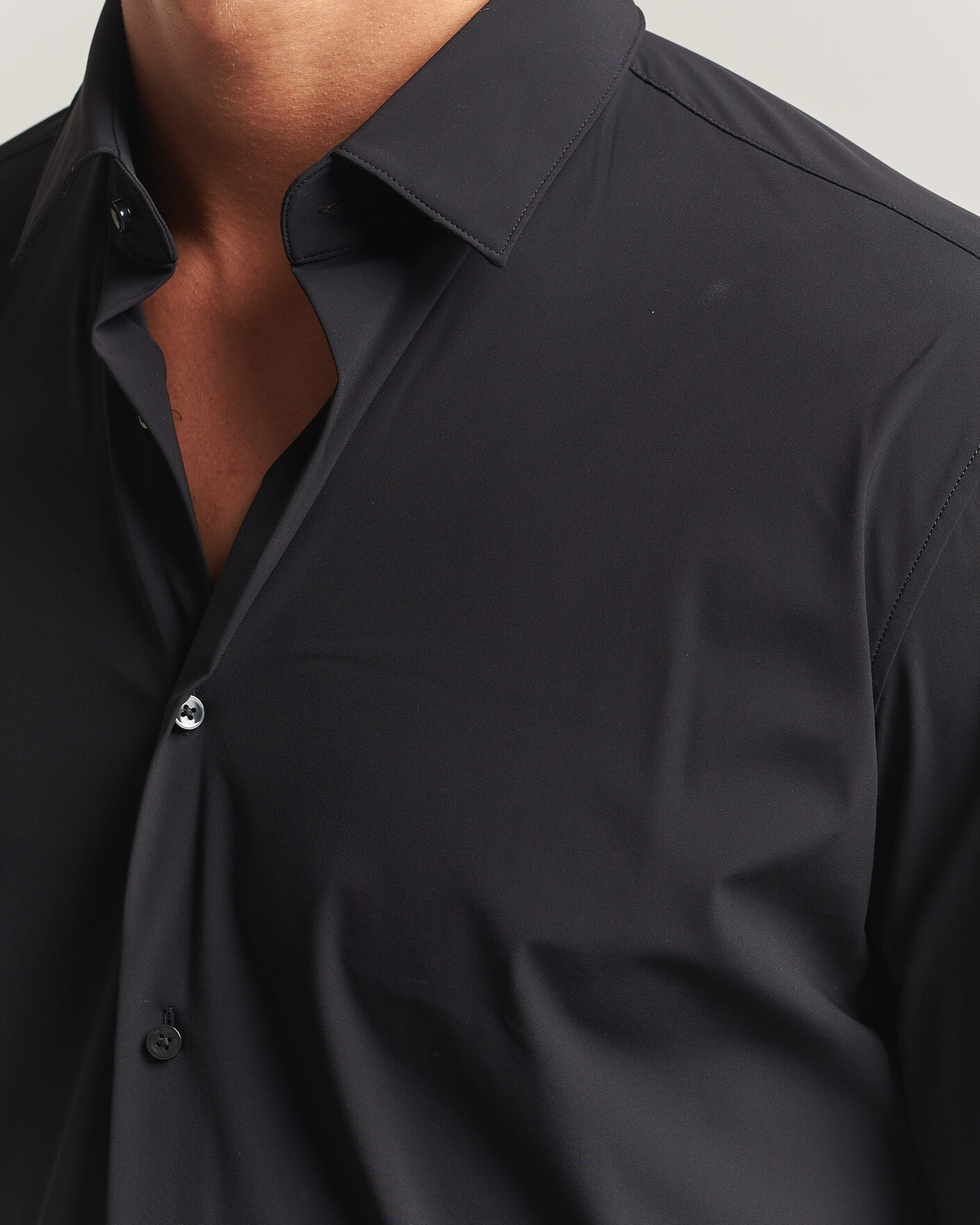 Hombres | Camisas | BOSS BLACK | Hank 4-Way Stretch Shirt Black