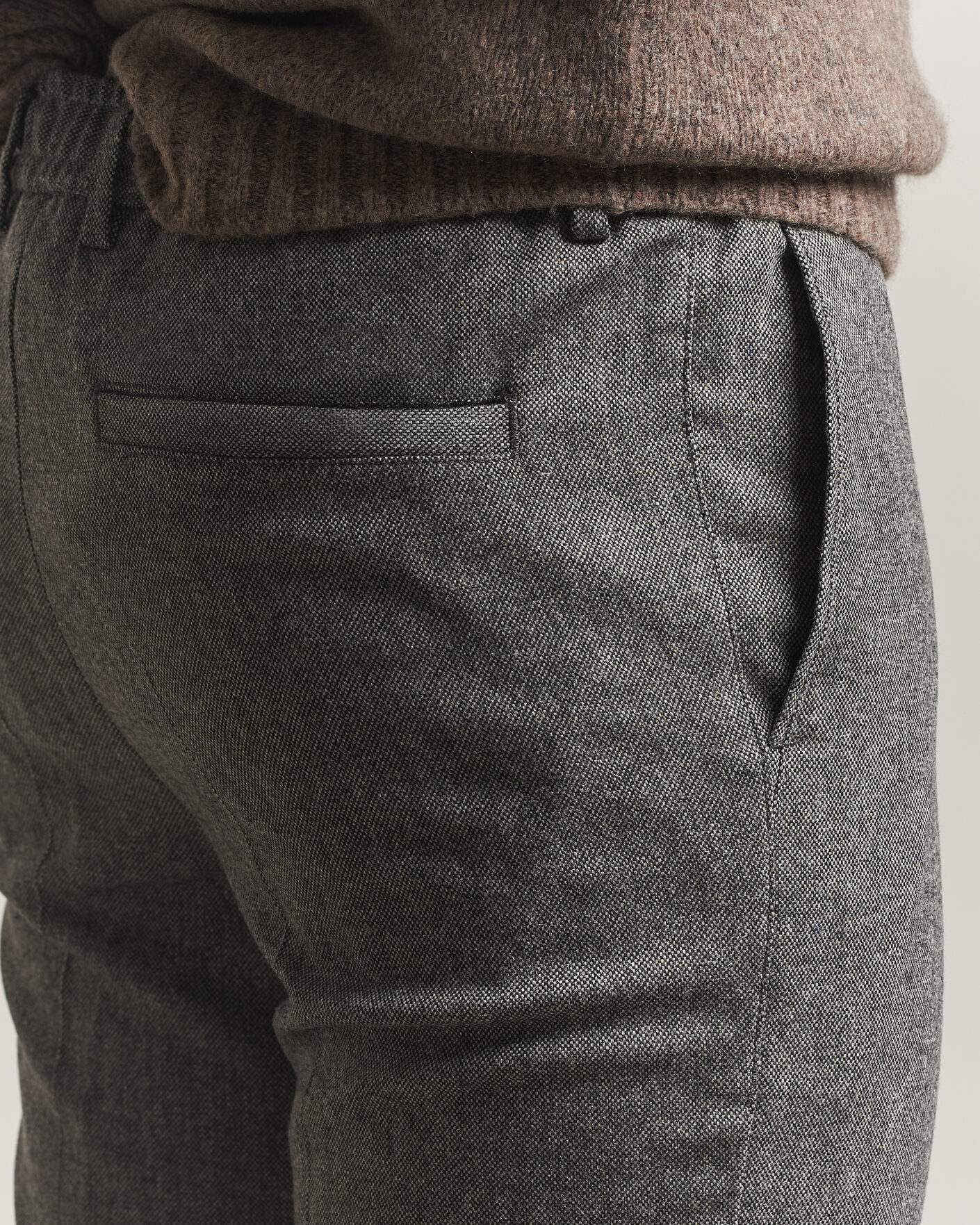 Hombres | Pantalones | BOSS BLACK | Kane Brushed Drawstring Trousers Medium Grey